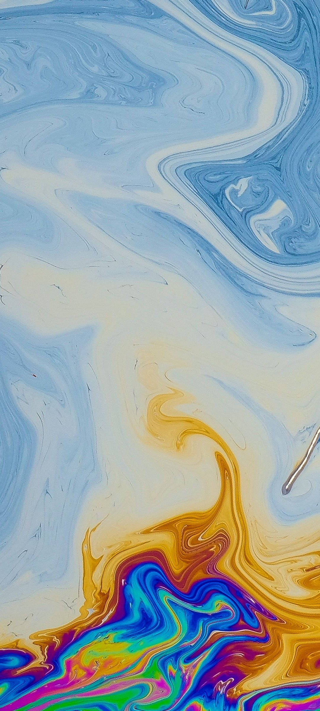 Redmi Note 10 Mafuta Yenye Rangi Juu ya Maji Picha ya Ukuta
