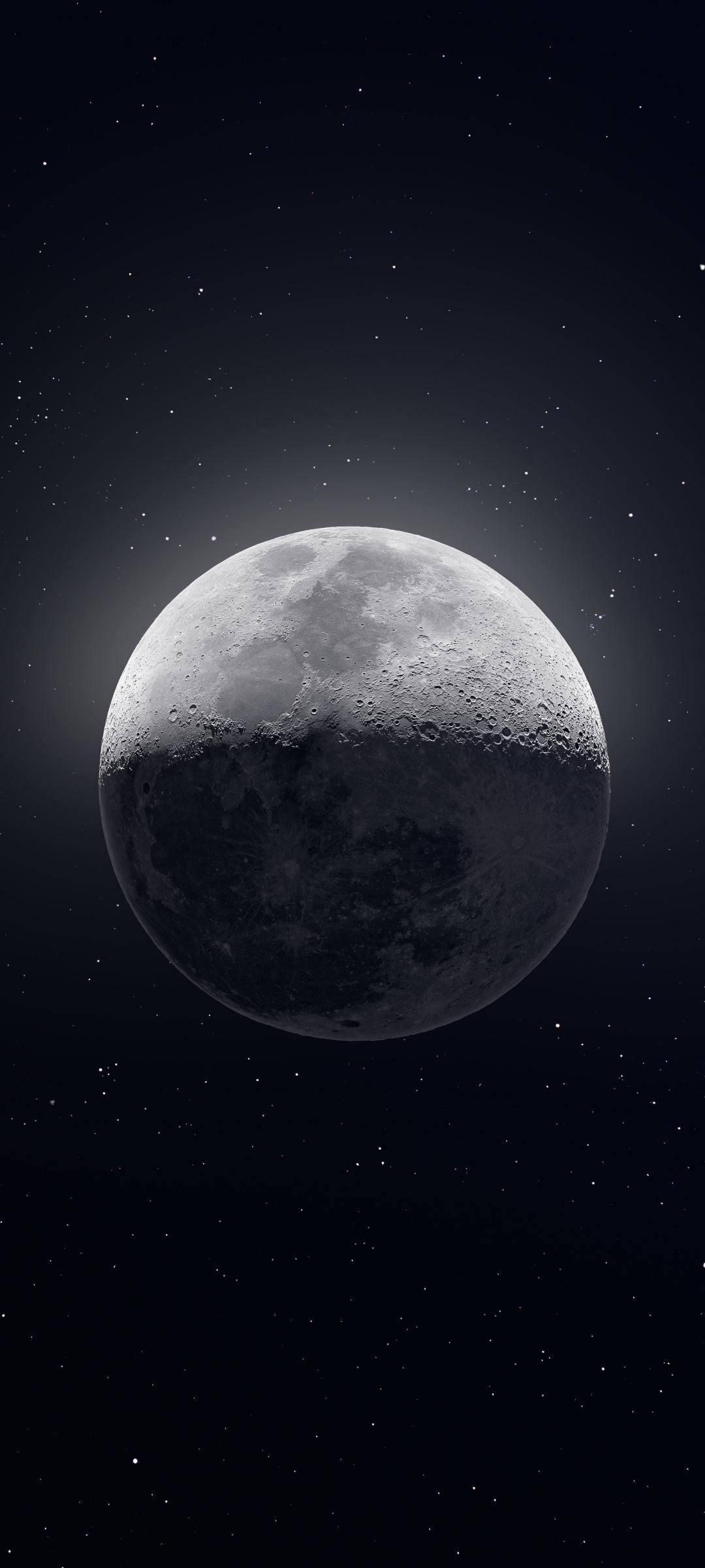 Redmi Note 10 Moon Close-Up Picha ya Ukuta