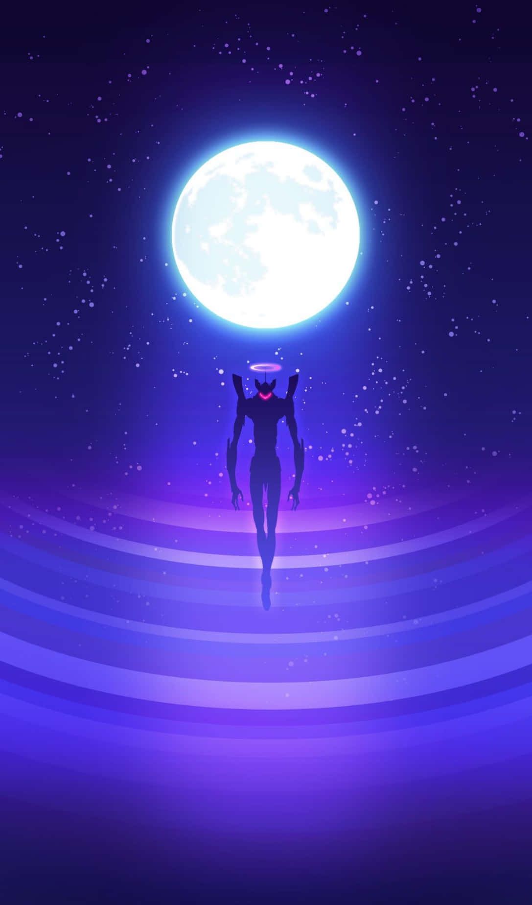 Rei Ayanami - Moyo wa Ujasiri wa Neon Genesis Evangelion Picha ya Ukuta