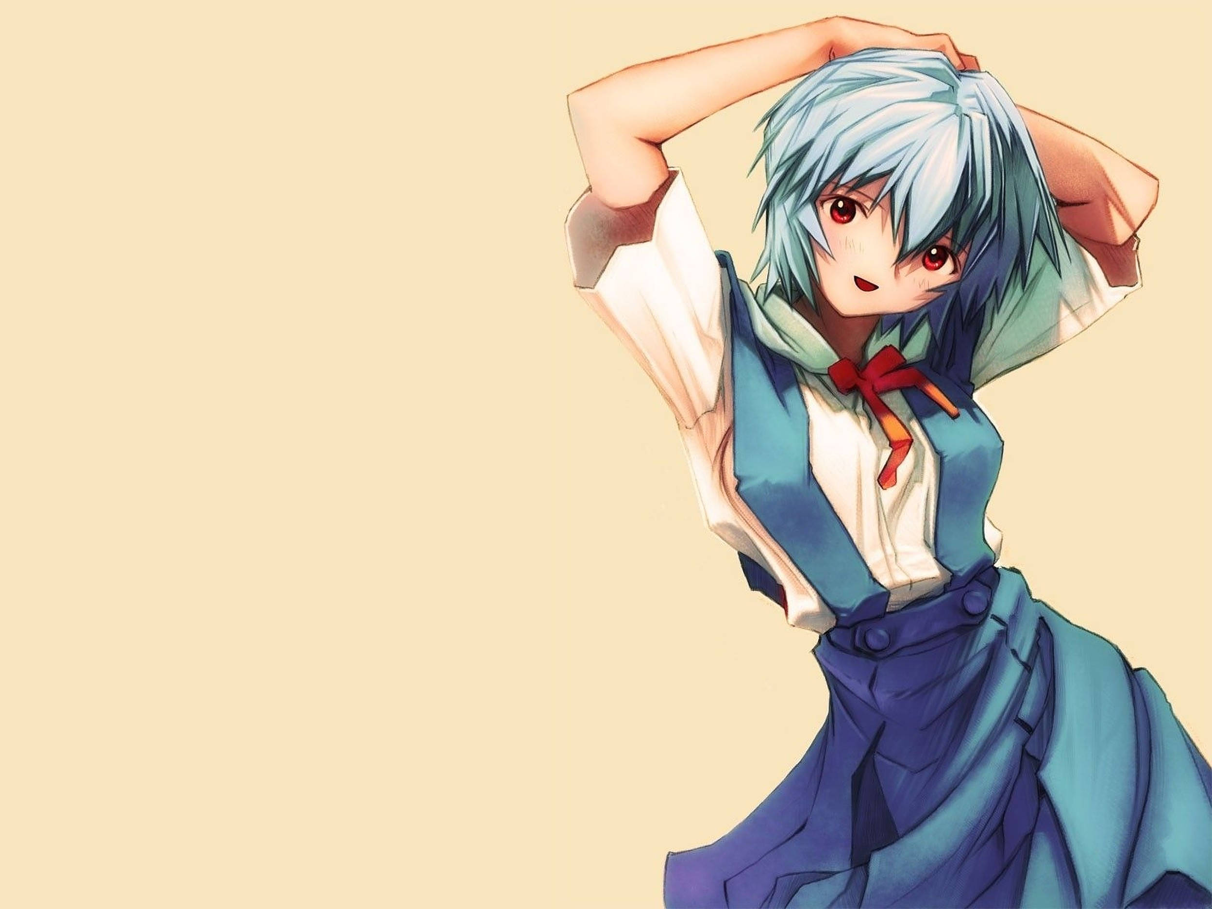 Rei Ayanami wa Neon Genesis Evangelion Animated Dance Picha ya Ukuta