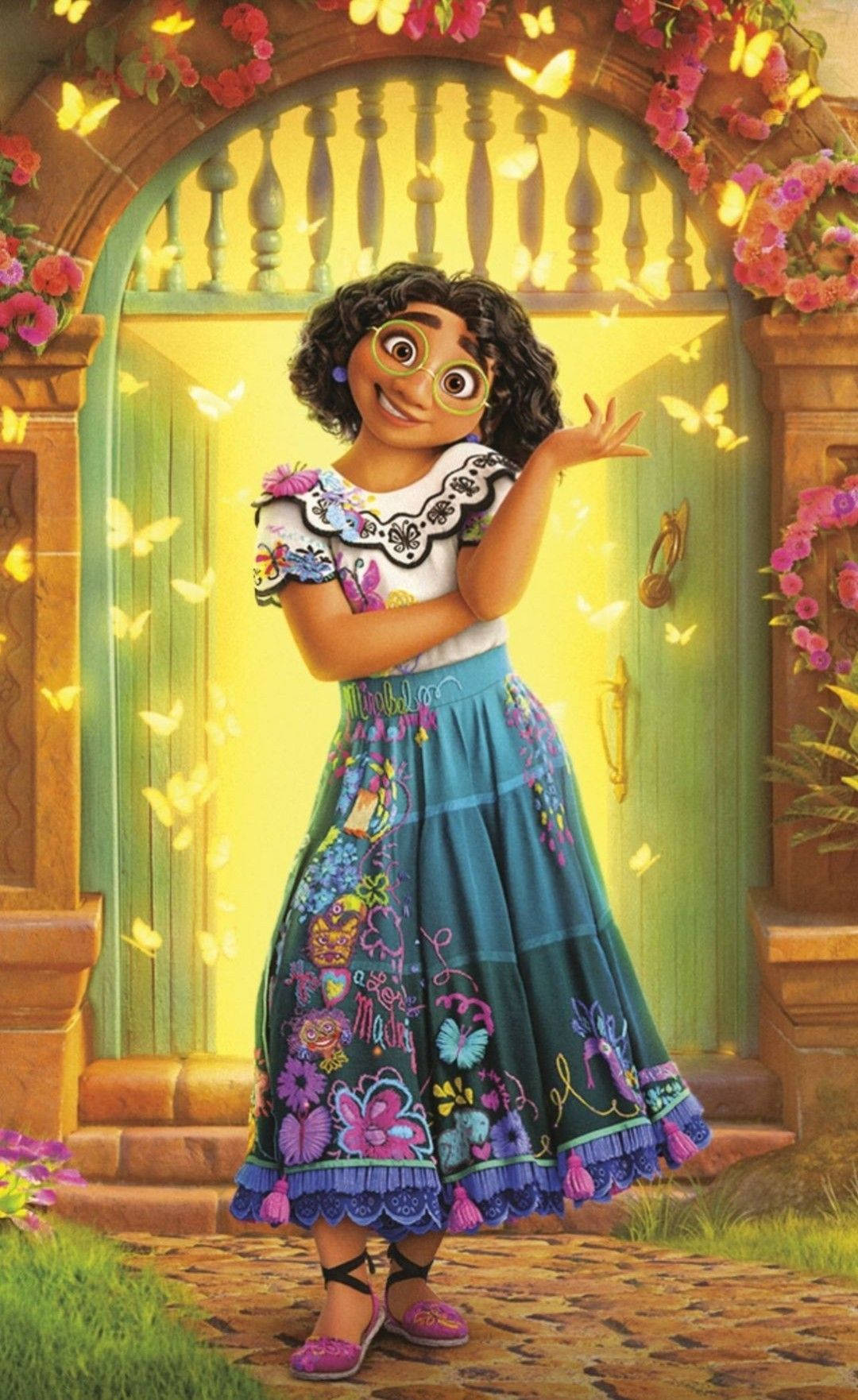 Relatable Encanto - Picha ya animated ya Mirabel yenye mwonekano wa kufikirisha. Picha ya Ukuta