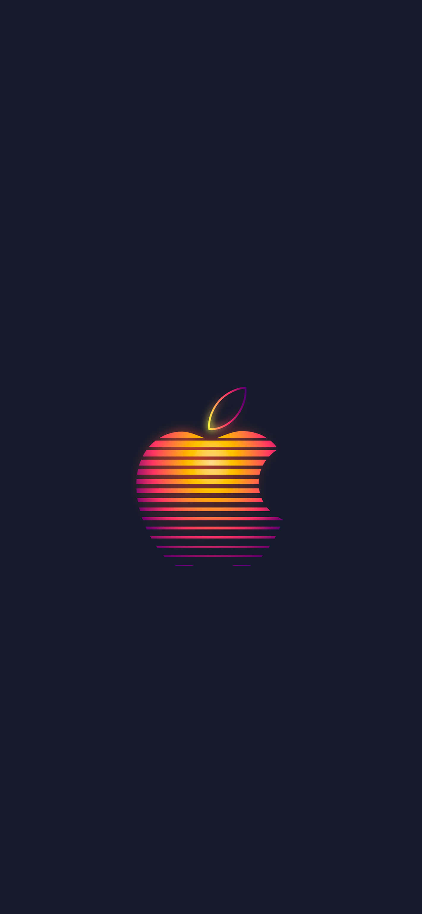 Retro Apple Logo Picha ya Ukuta
