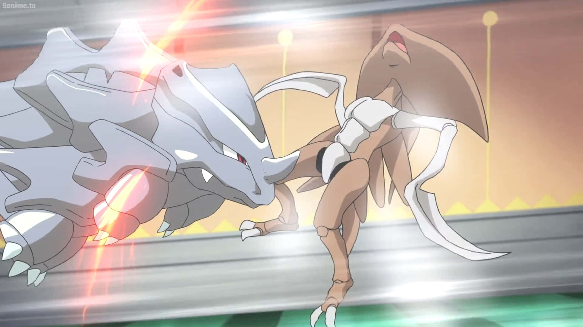 Rhyhorn dhidi ya Kabutops Picha ya Ukuta
