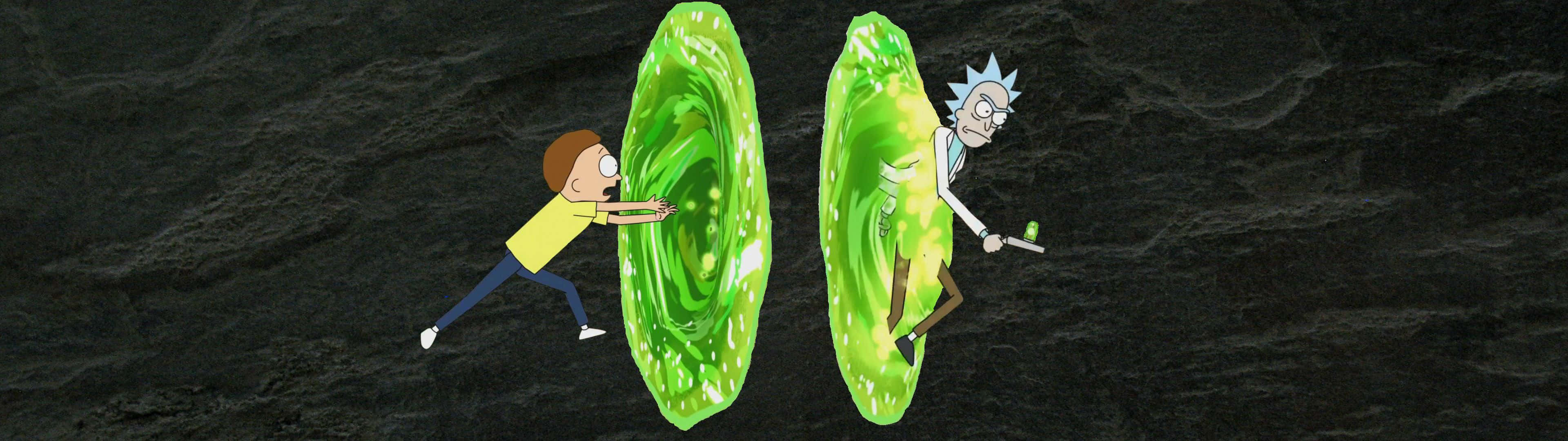 Rick And Morty Baridi ya Kufuatilia Mbili Picha ya Ukuta
