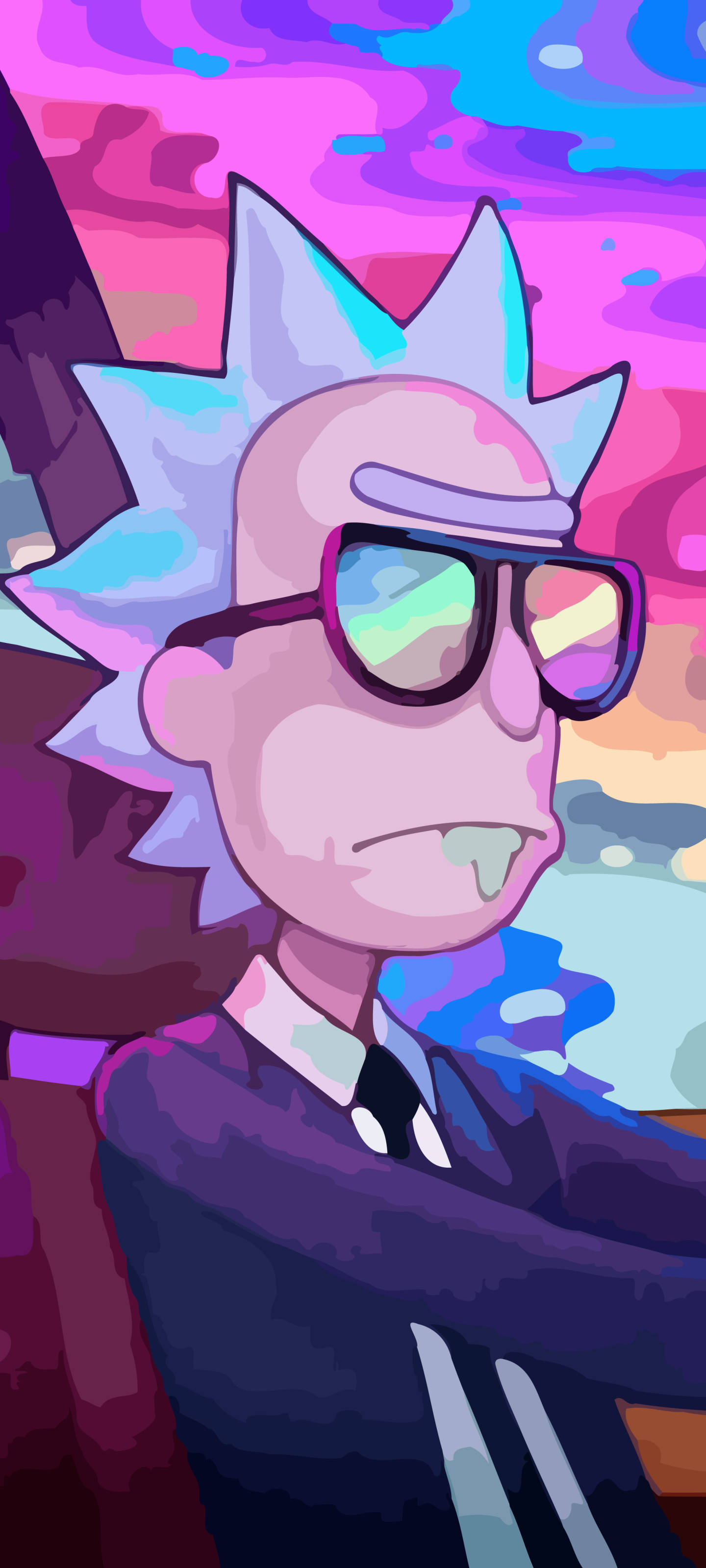 Rick Sanchez Anadondosha Wakati wa Kuendesha Picha ya Ukuta