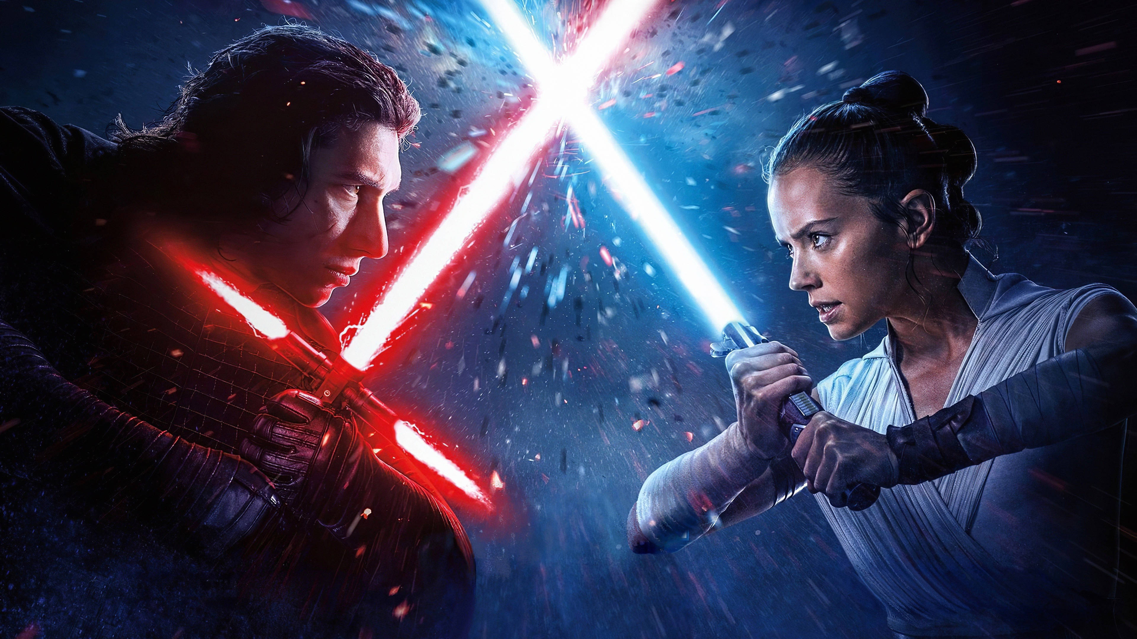 Rise Of Skywalker Ren Rey Clash Picha ya Ukuta