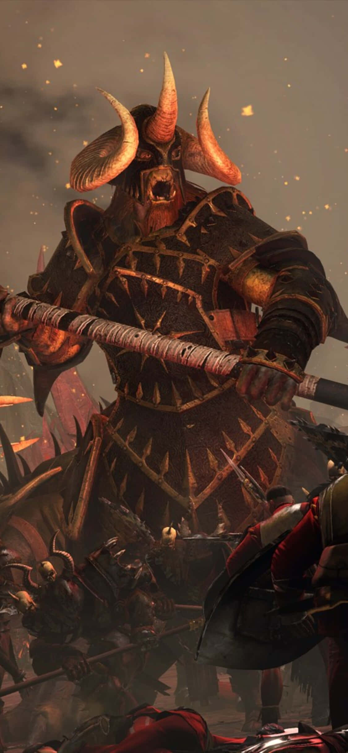 Rise up and join forces in a Total War Warhammer campaign on your iPhone X Picha ya Ukuta