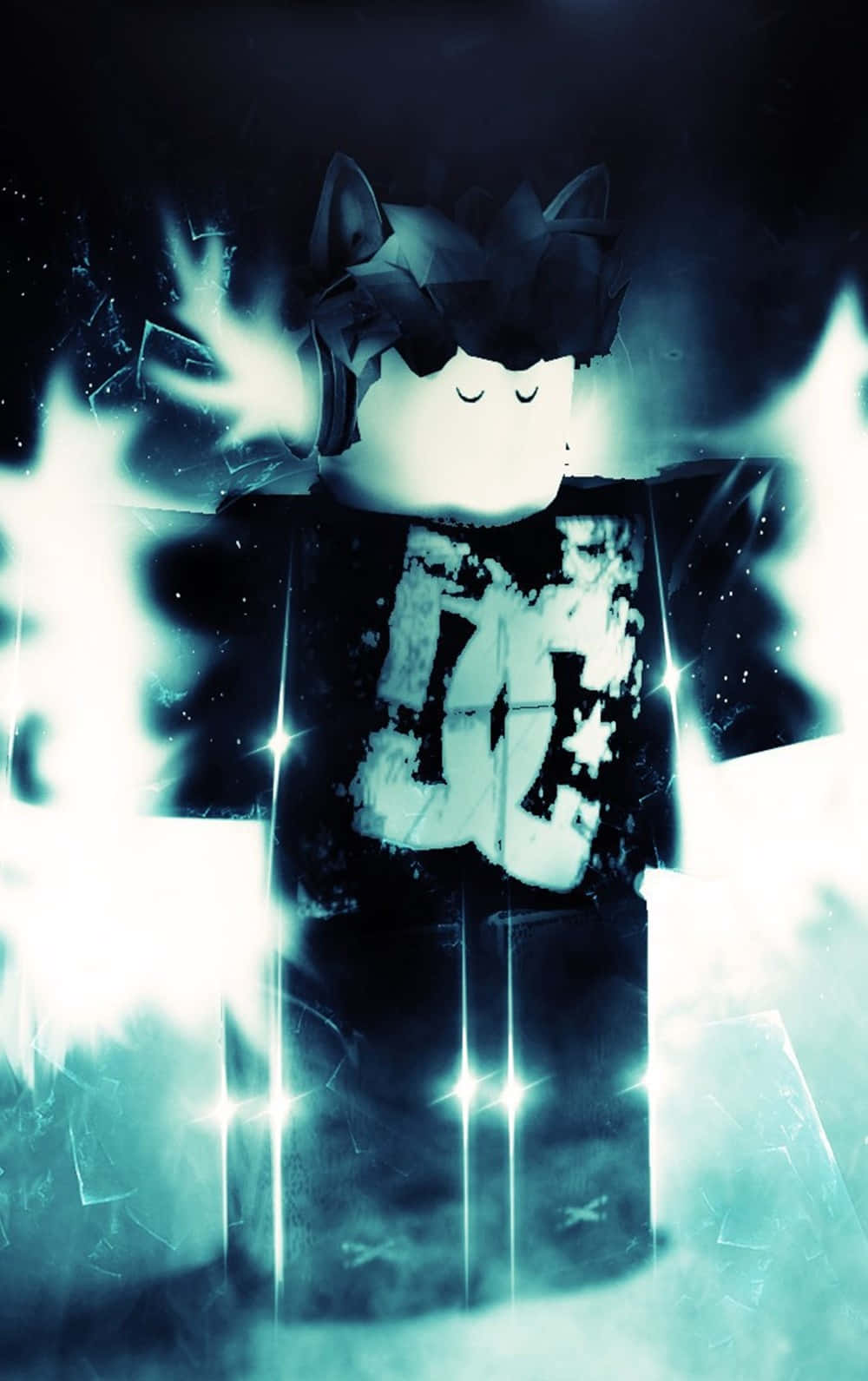 Roblox Emo DC Character iPhone Picha ya Ukuta