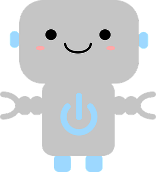Roboti ya Katuni ya Kawaii Picha ya Ukuta