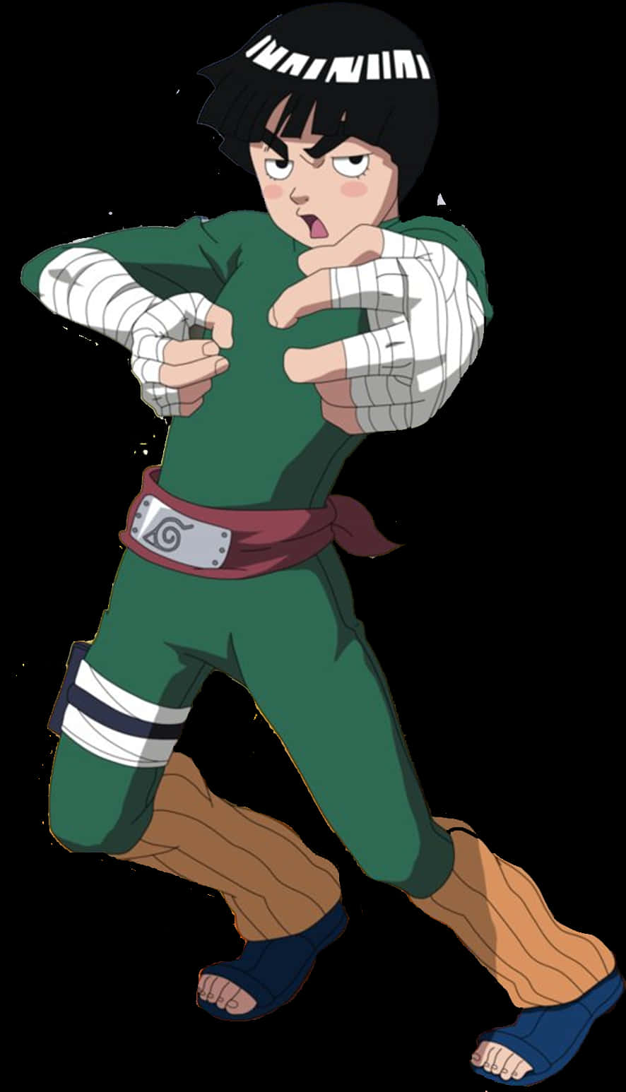Rock Lee Tayari kwa Ajali Picha ya Ukuta