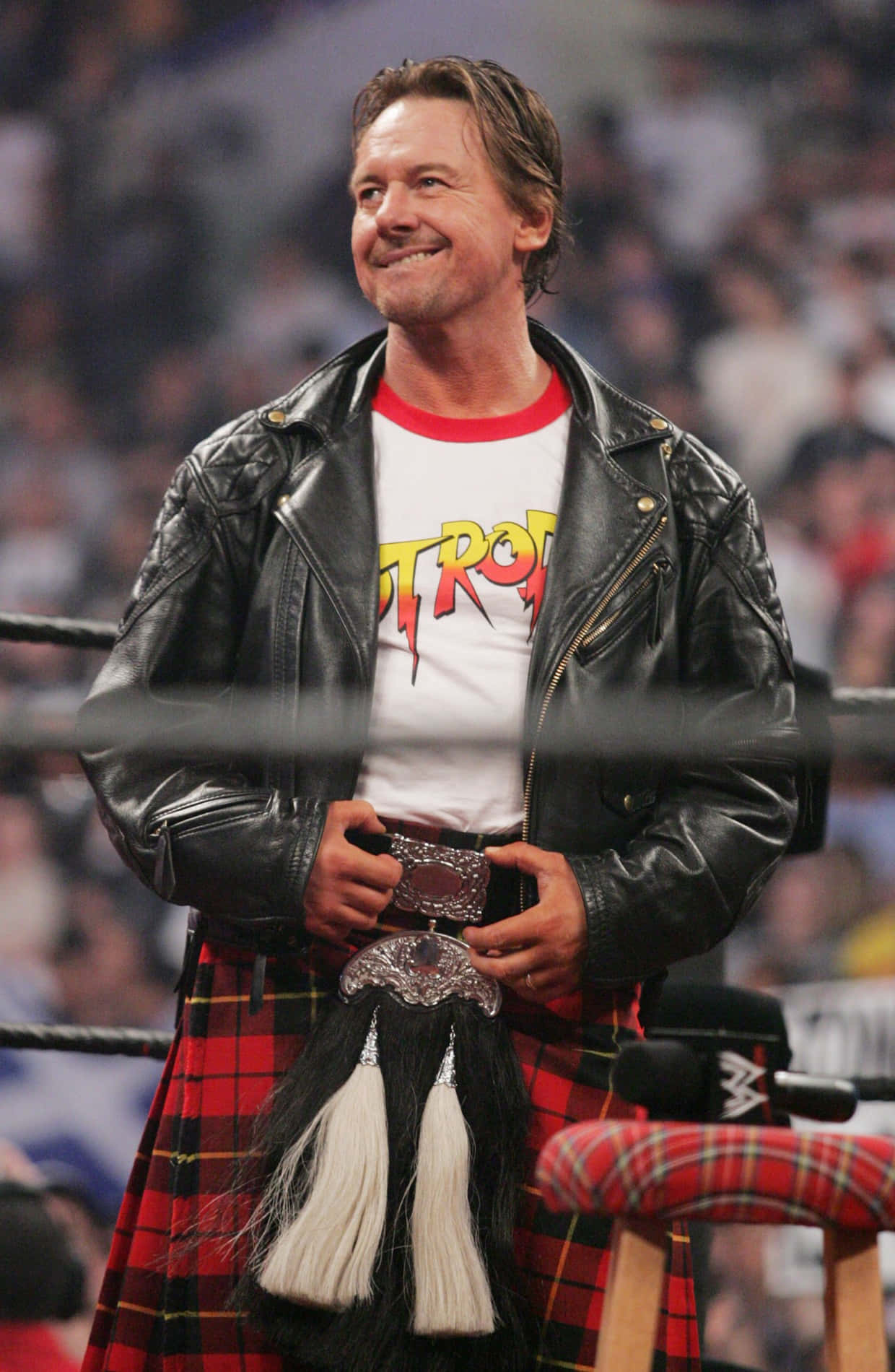 Roddy Piper Wakati wa WWE Wrestle Mania 2005 Picha ya Ukuta