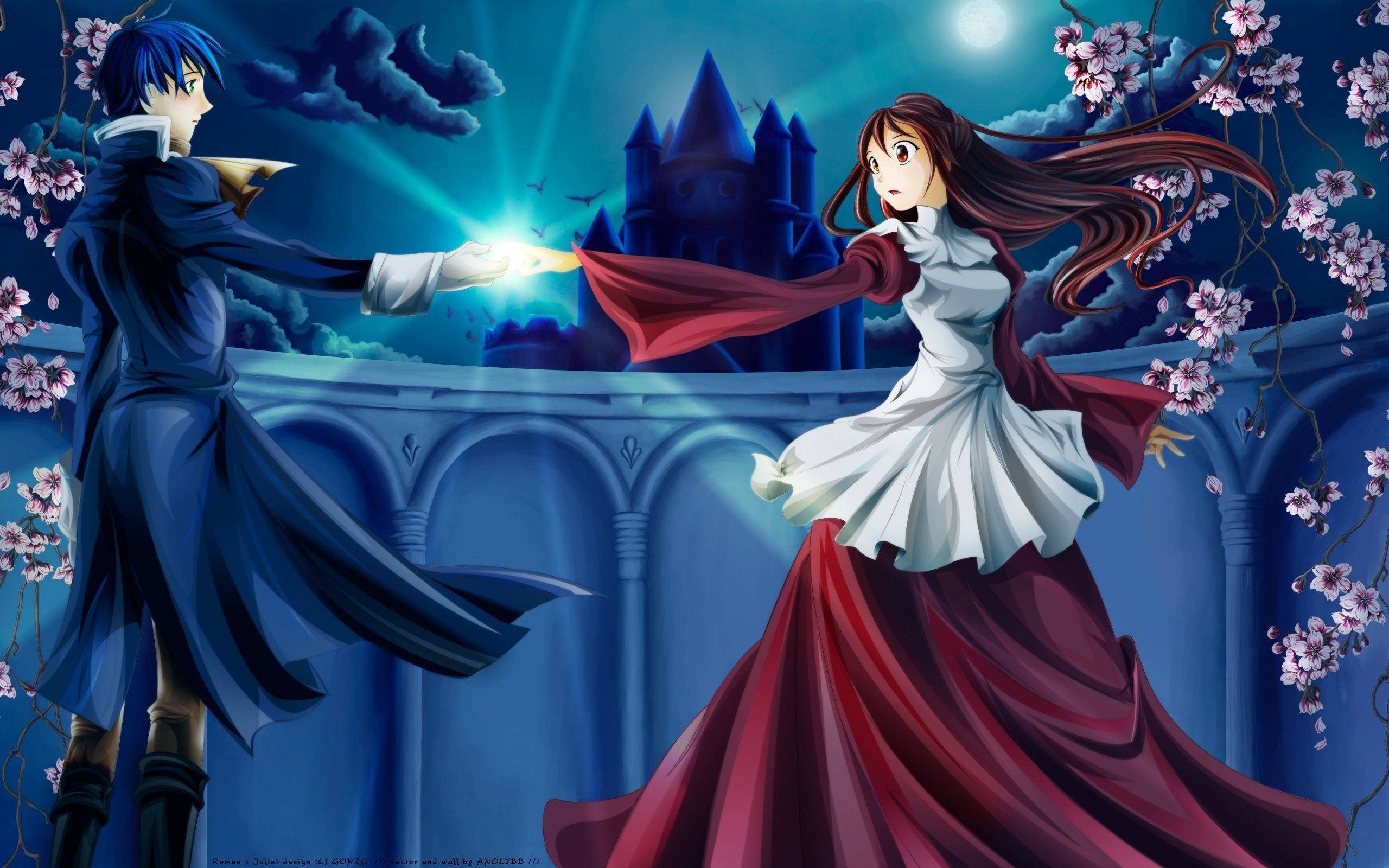 Romeo na Julieta Wana Anime Picha ya Ukuta