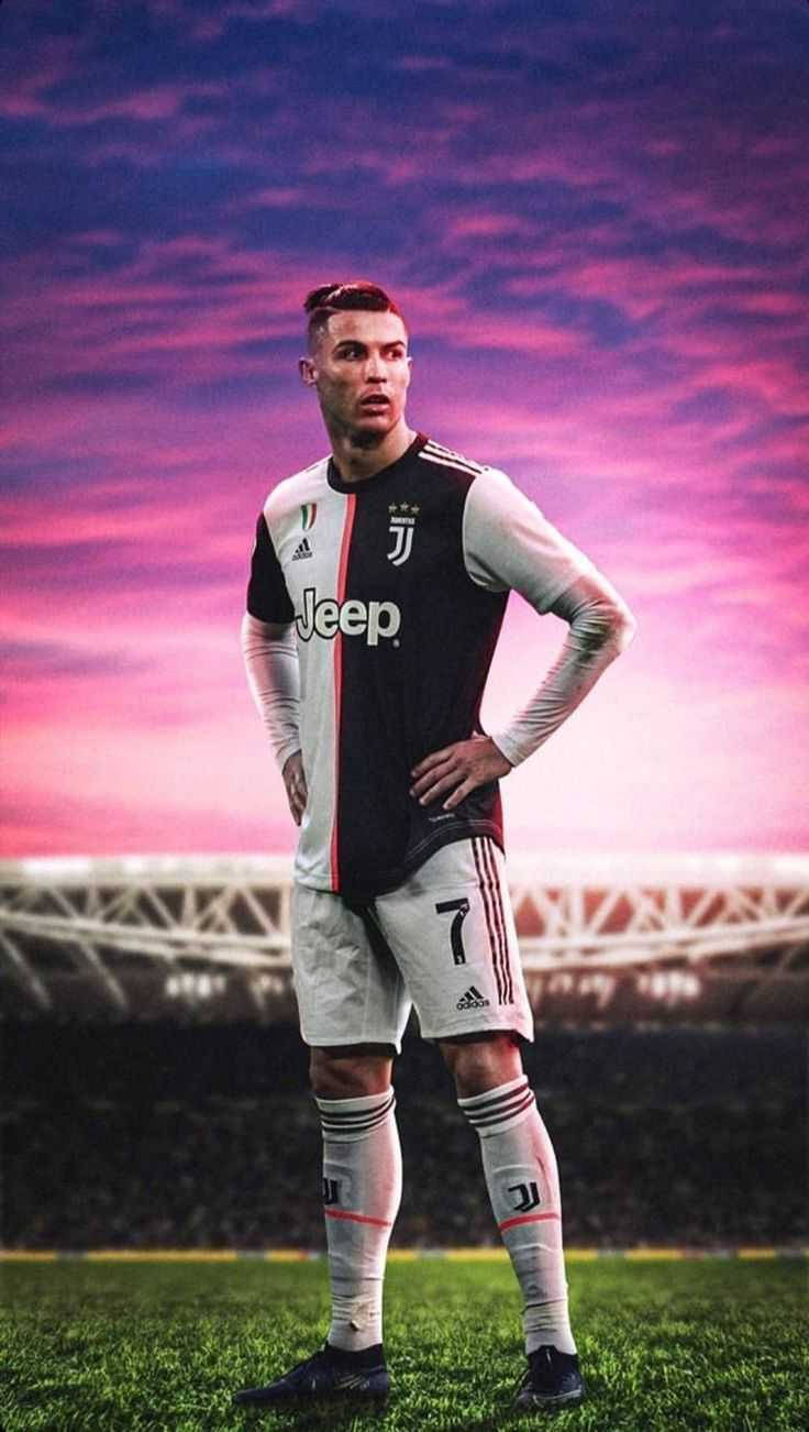 Ronaldo iPhone wa Mwanachama wa Timu ya Juventus Picha ya Ukuta