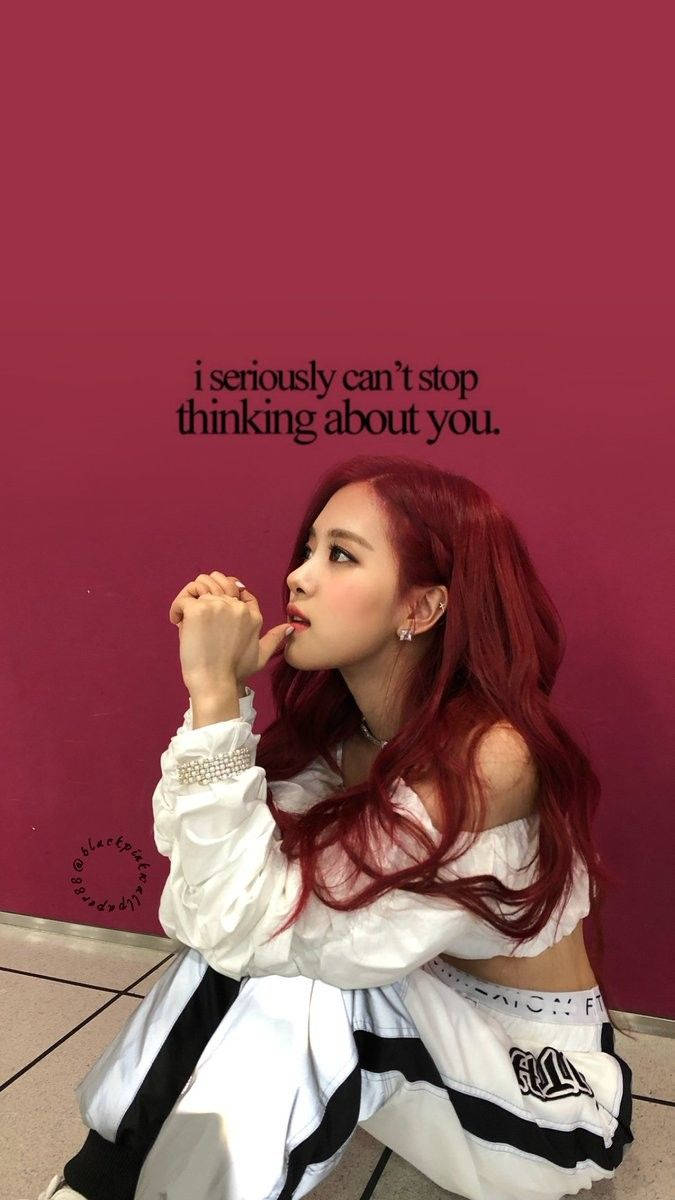 Rose kutoka Blackpink akiota ndoto za mtu maalum Picha ya Ukuta