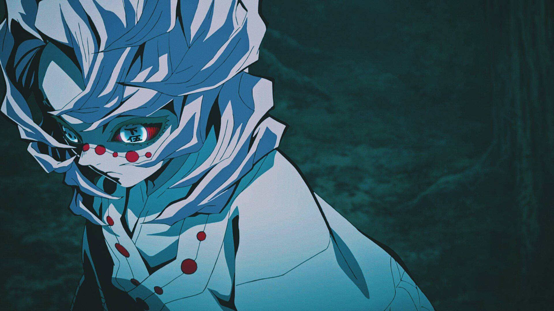 Rui Mwenye Sklera Nyekundu Demon Slayer Picha ya Ukuta