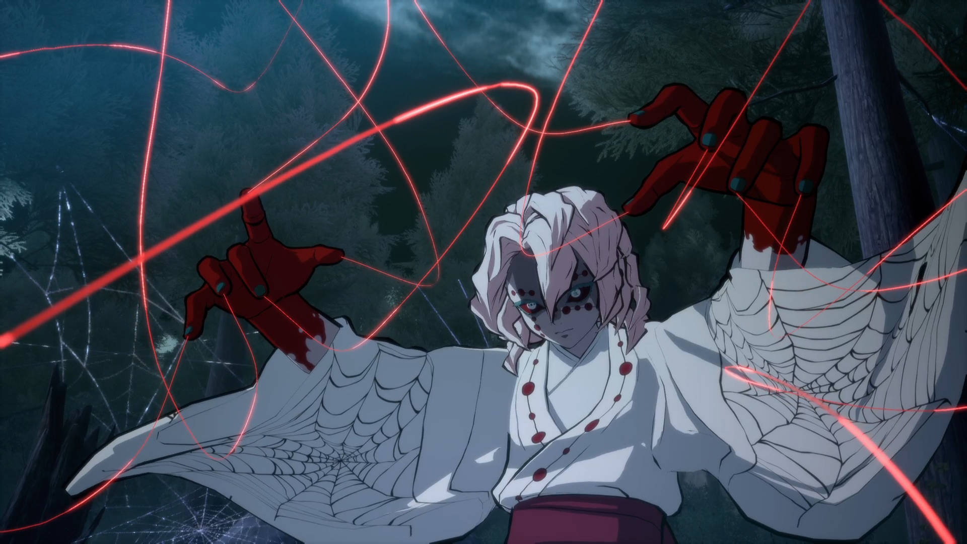 Rui Mwiba Nyekundu wa Demon Slayer Picha ya Ukuta