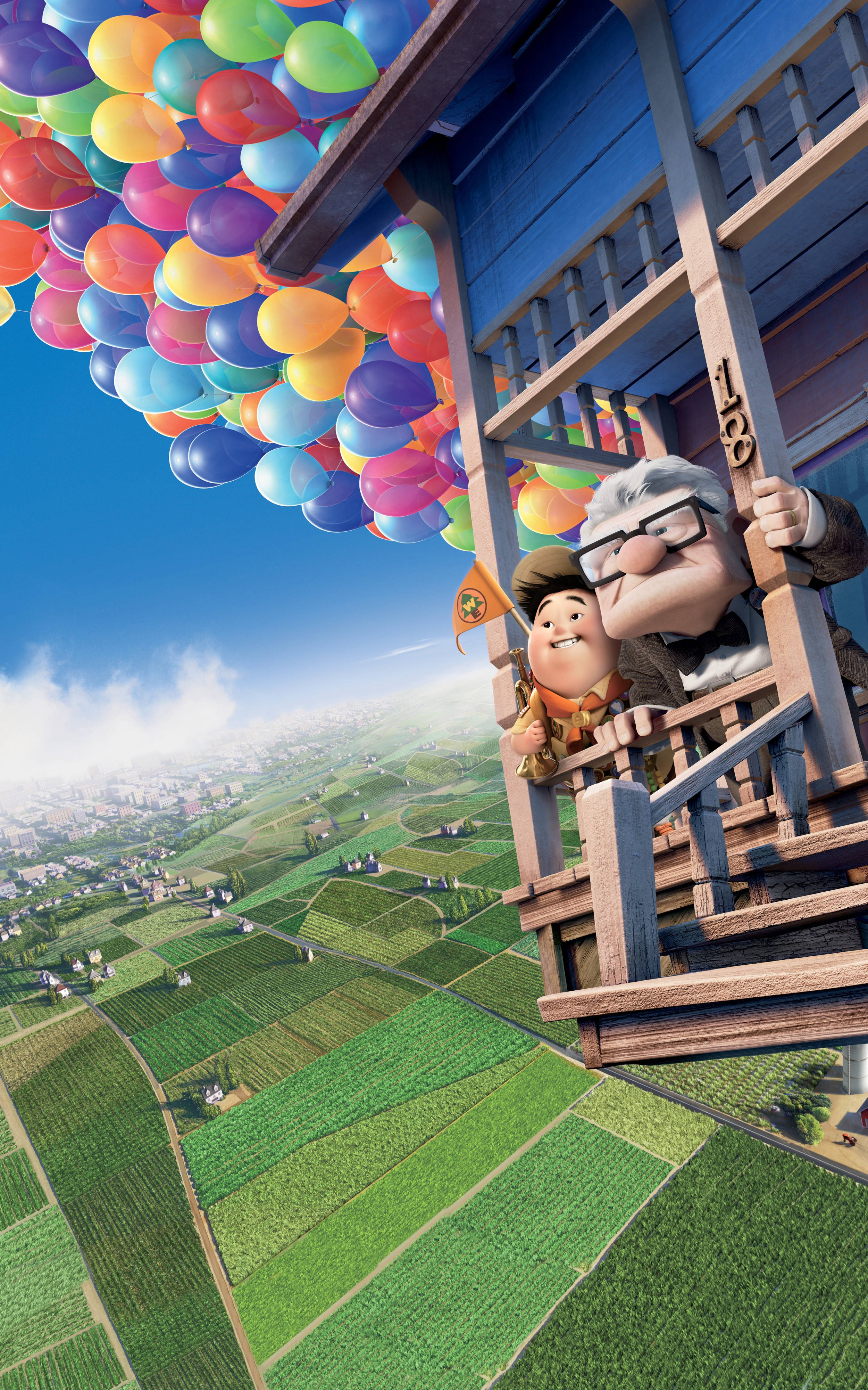 Russell na Carl Up House Picha ya Ukuta