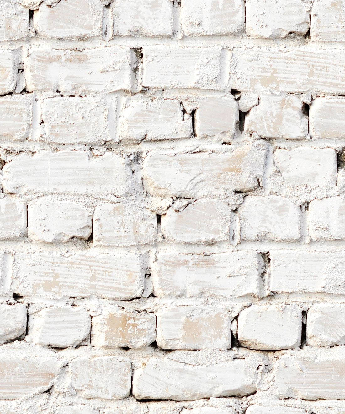 Rustic White Brick English Bond Wall Texture Picha ya Ukuta
