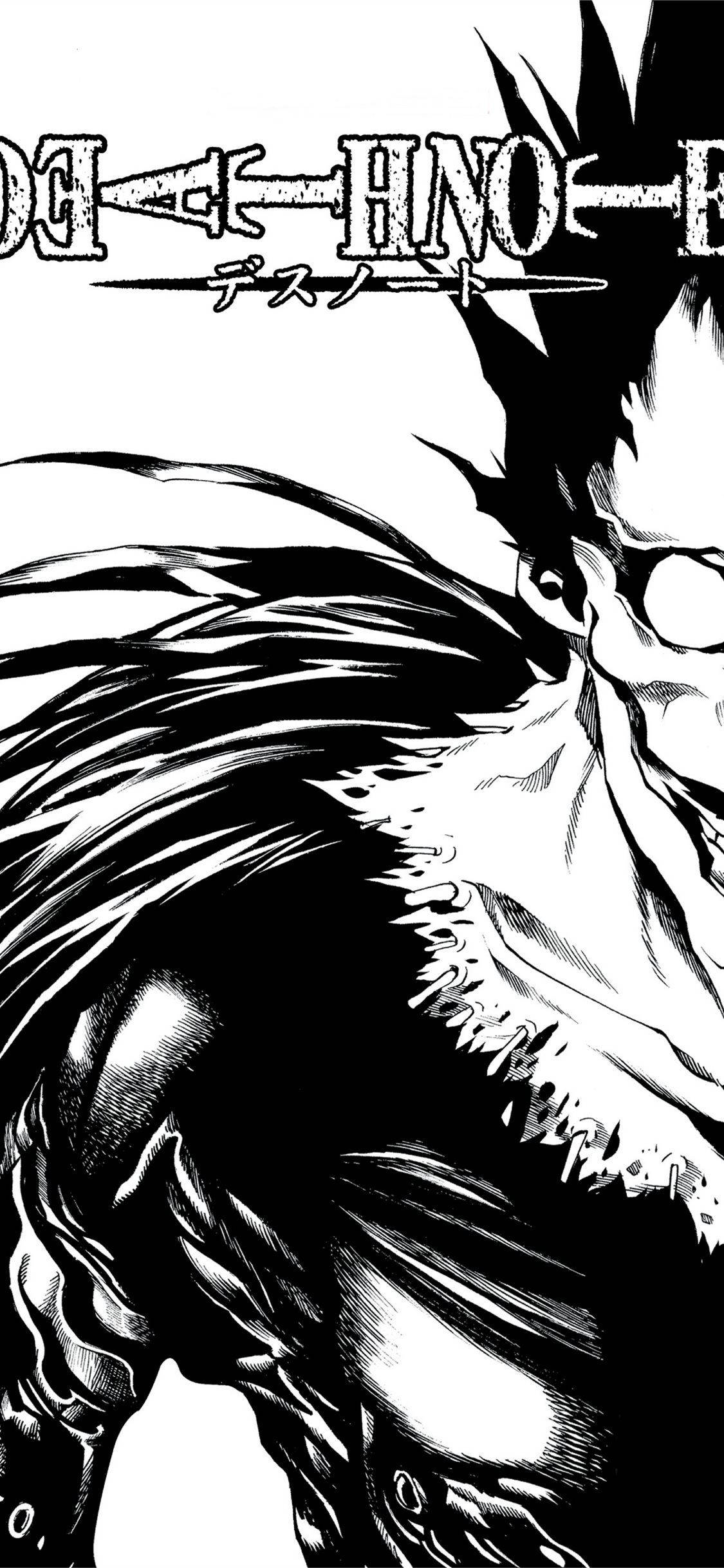 Ryuk kutoka Kitabu cha 1 cha Death Note iPhone Picha ya Ukuta