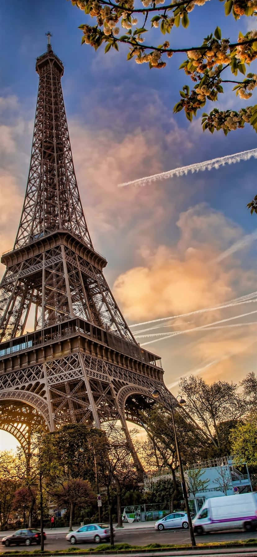 Saa ya dhahabu inakweli Paris Picha ya Ukuta