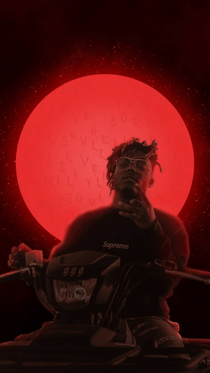 Safari Baridi ya Juice WRLD kwenye ATV Mwezi Picha ya Ukuta