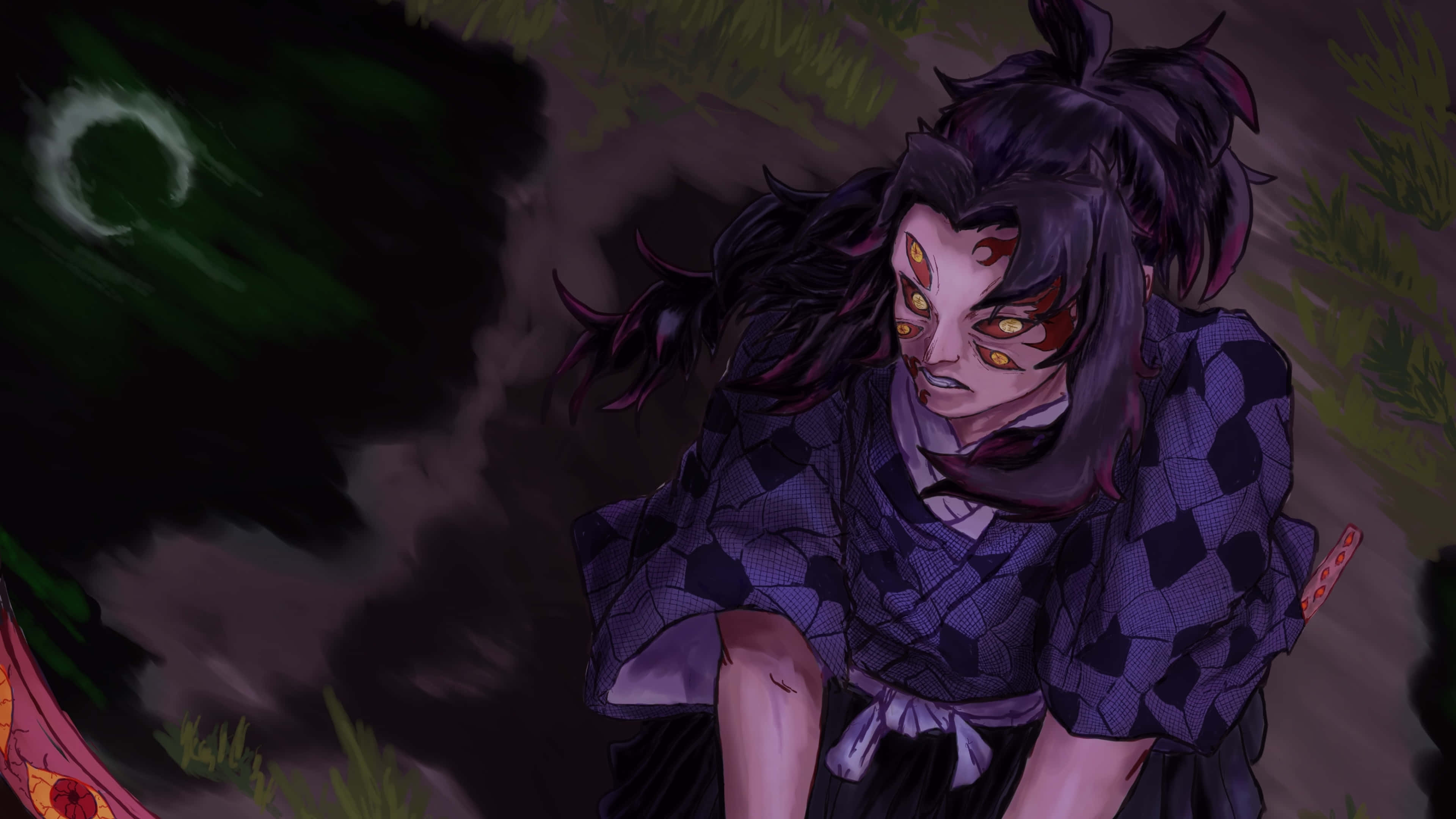 Safari Katika Ulimwengu wa Demon Slayer Picha ya Ukuta