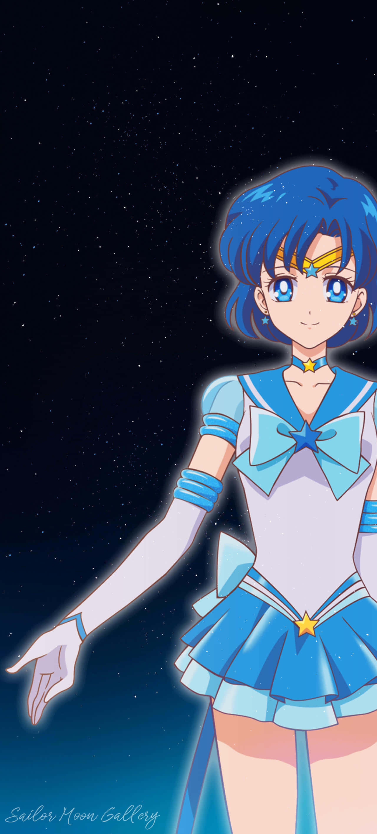 Sailor Mercury, a Guardian of Love and Justice Picha ya Ukuta