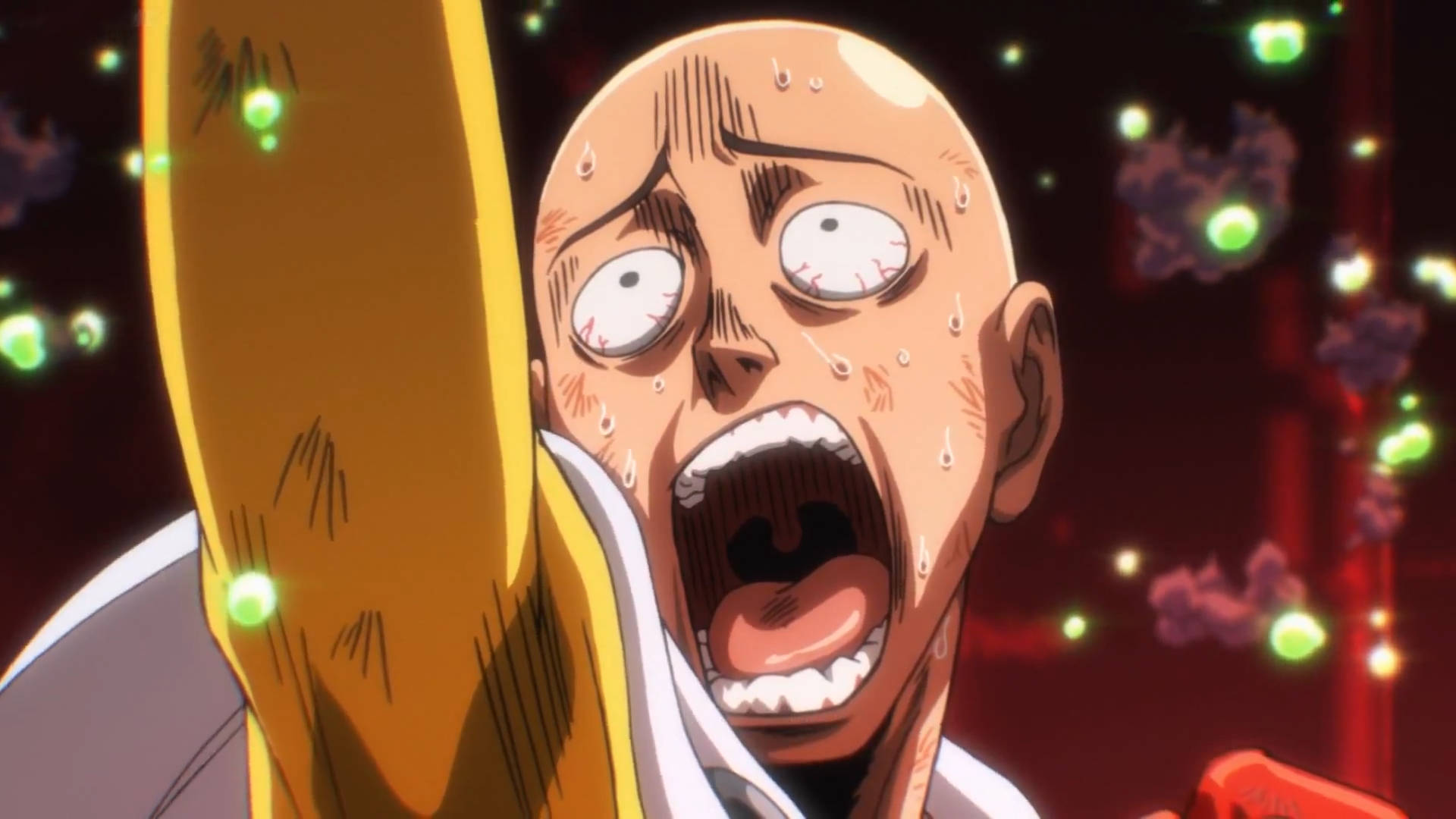 Saitama wa One Punch Man Anime ya Kuchekesha Picha ya Ukuta