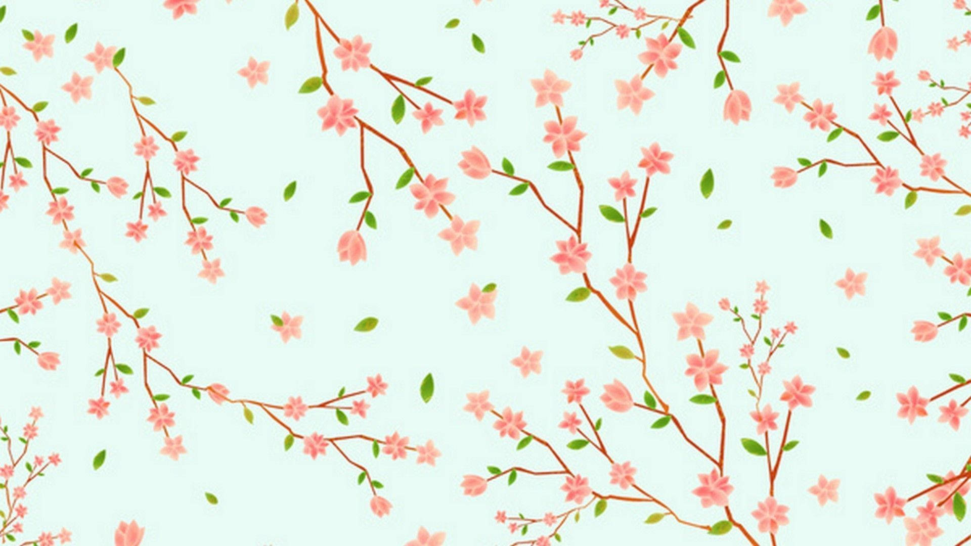 Sakura Dijitali ya Cherry ya Spring ya Mrembo Picha ya Ukuta