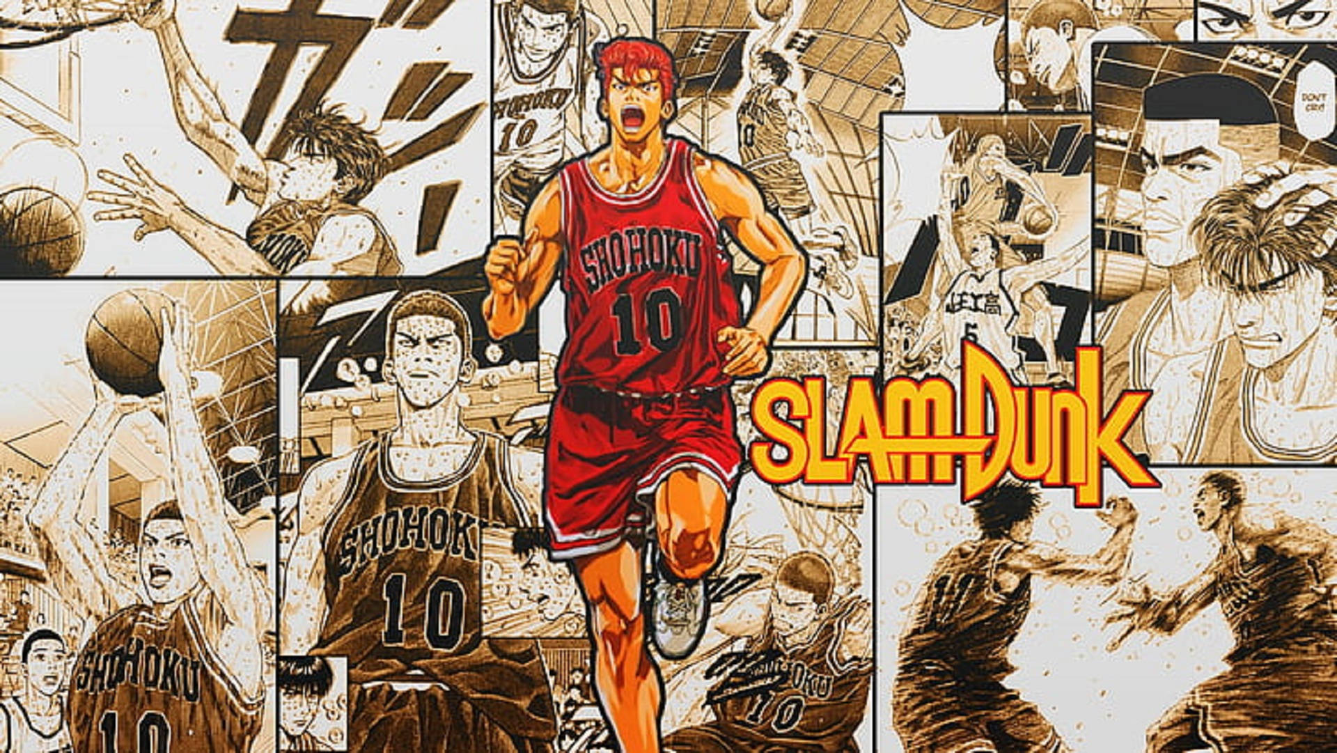 Sakuragi wa Slam Dunk Sehemu ya Manga Picha ya Ukuta