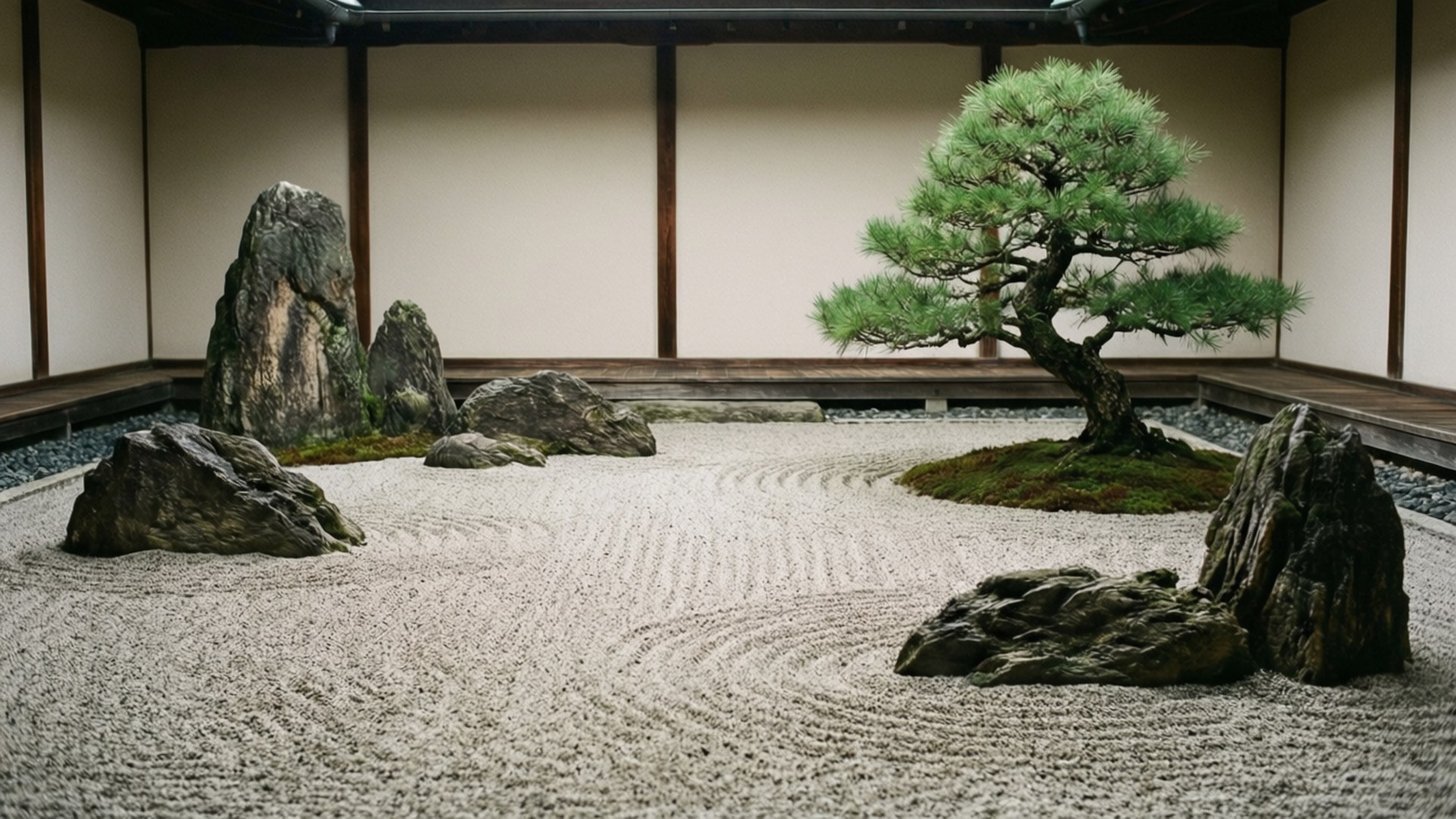 Salamu ya Zen Garden Picha ya Ukuta