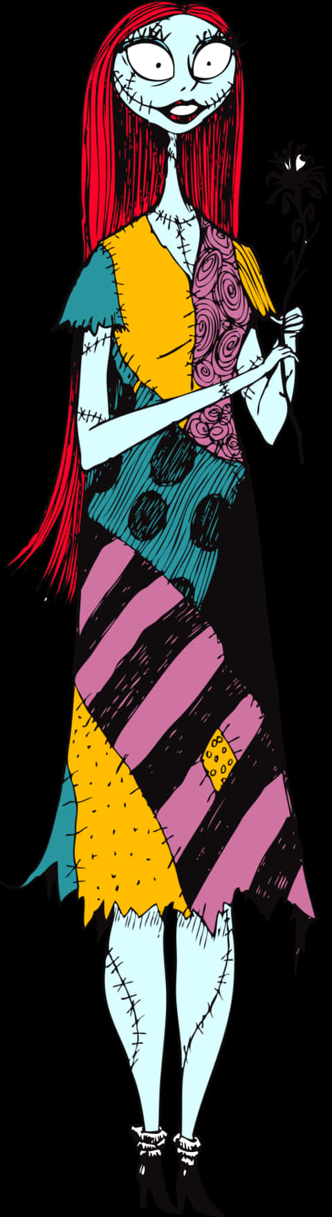 Sally Nightmare Before Christmas Mchoro Picha ya Ukuta
