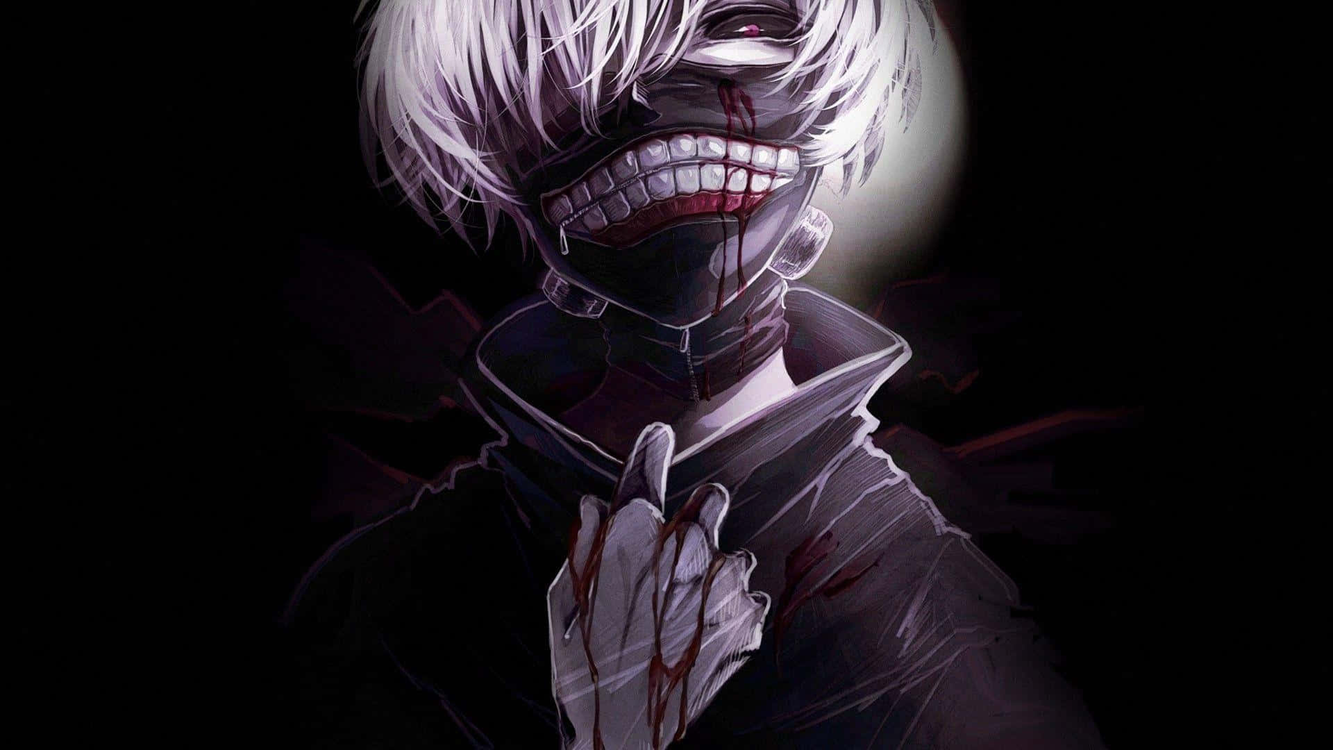 Sambaza Kaneki katika safari yake ya kuwa ghoul Picha ya Ukuta