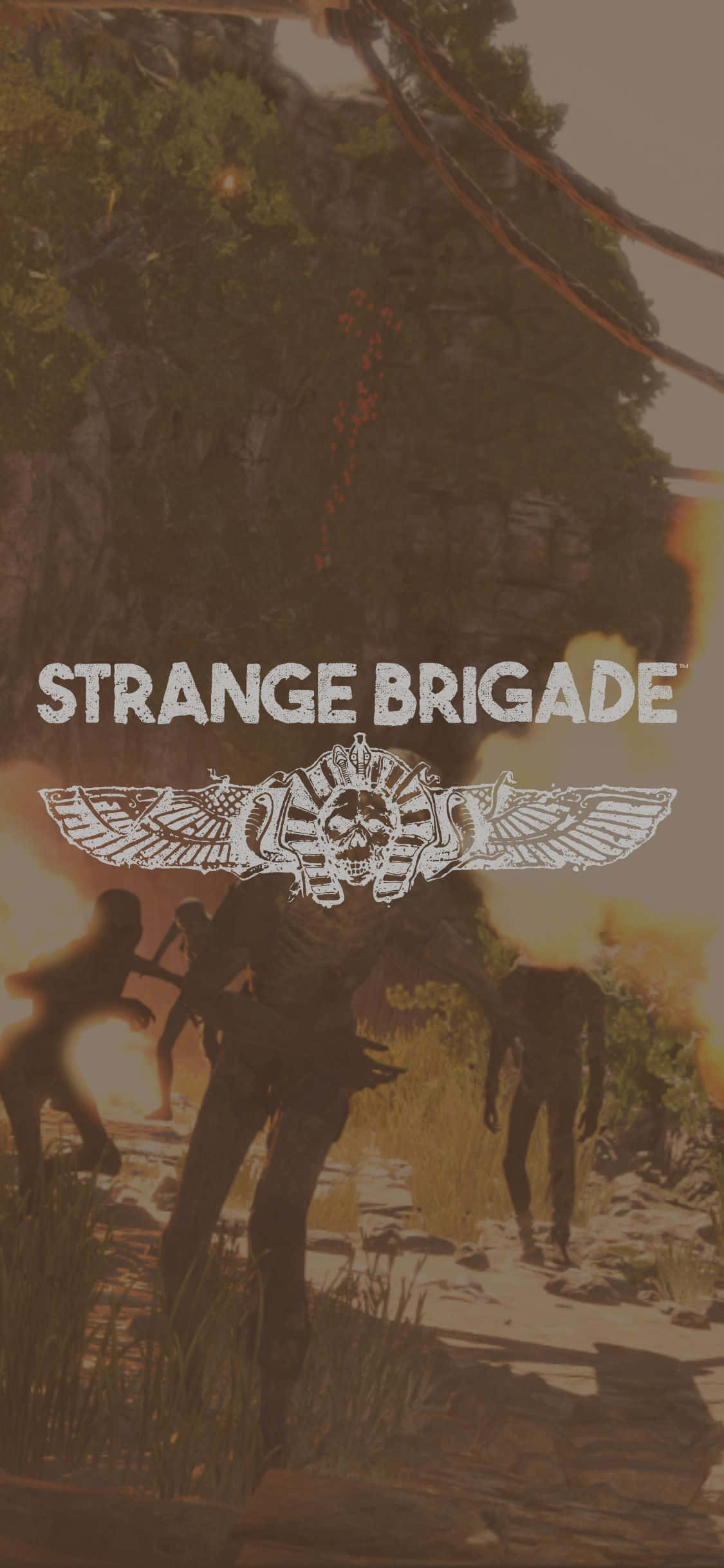 Jioni Mwendo na iPhone X Strange Brigade Picha ya Ukuta