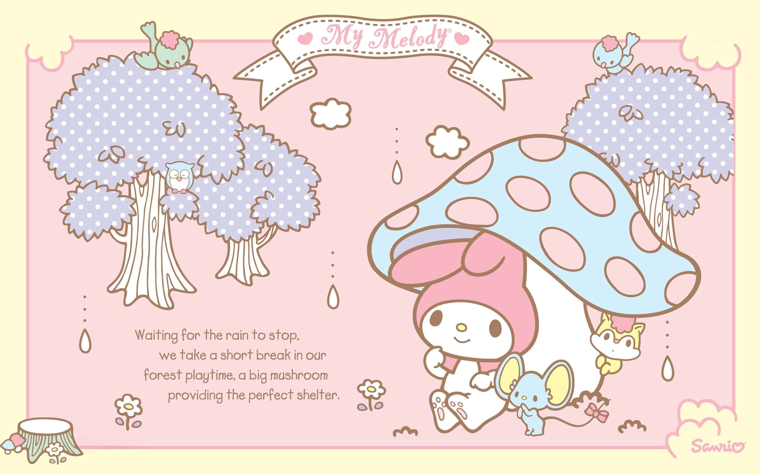 Sambua siku ya furaha na Sanrio! Picha ya Ukuta