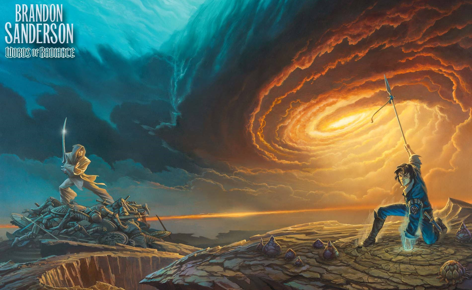 Sampuli ya Sanaa Dijitali ya Jalada la Kitabu cha Words of Radiance Picha ya Ukuta