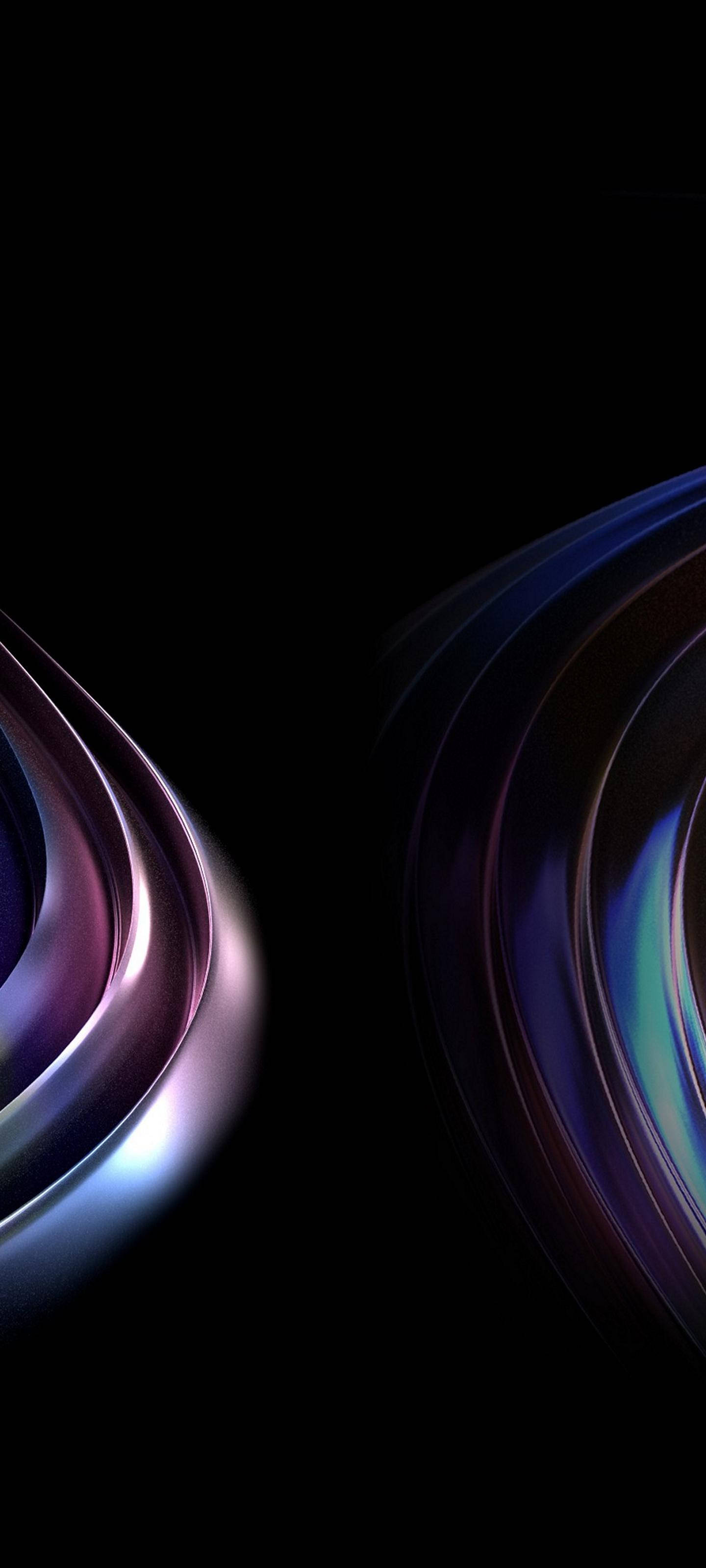 Samsung S21 Ultra Metallic Curves Picha ya Ukuta