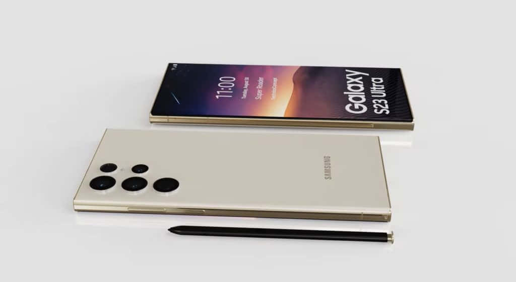 Samsung S23 Ultra Dhahabu Picha ya Ukuta