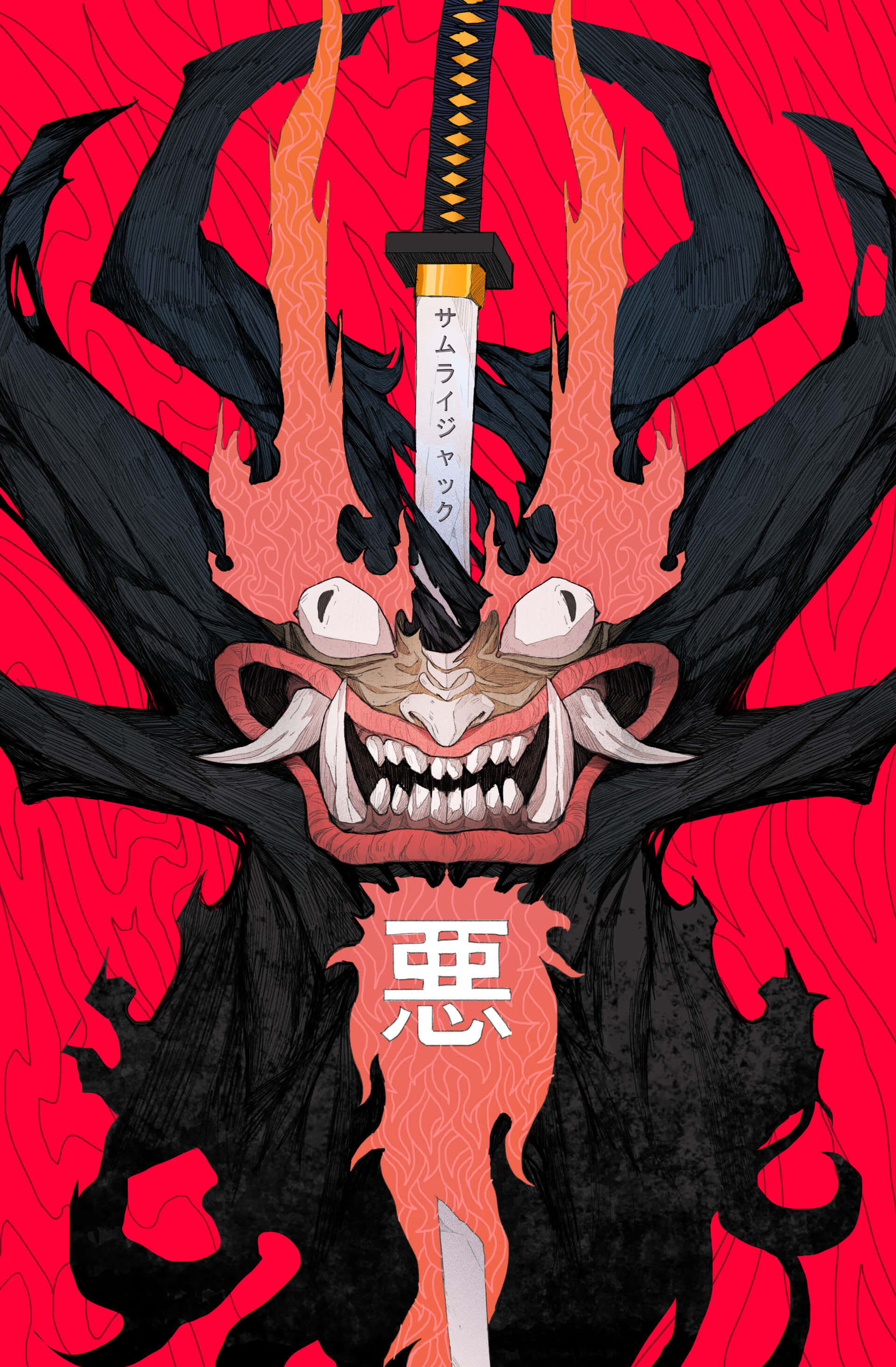 Samurai Jack, Champion of the Past, Future, and Present. Picha ya Ukuta