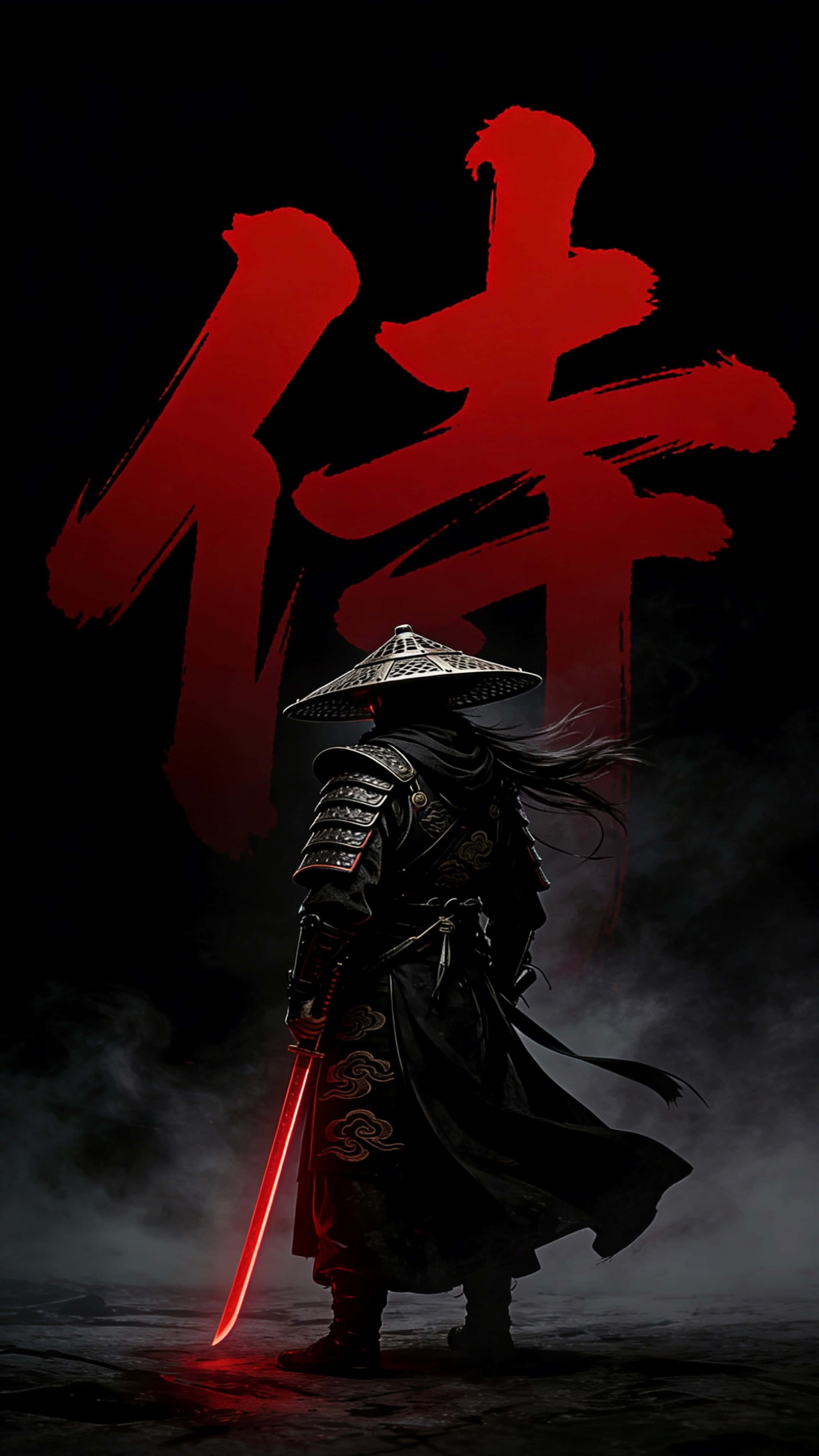 Samurai Mweusi Picha ya Ukuta
