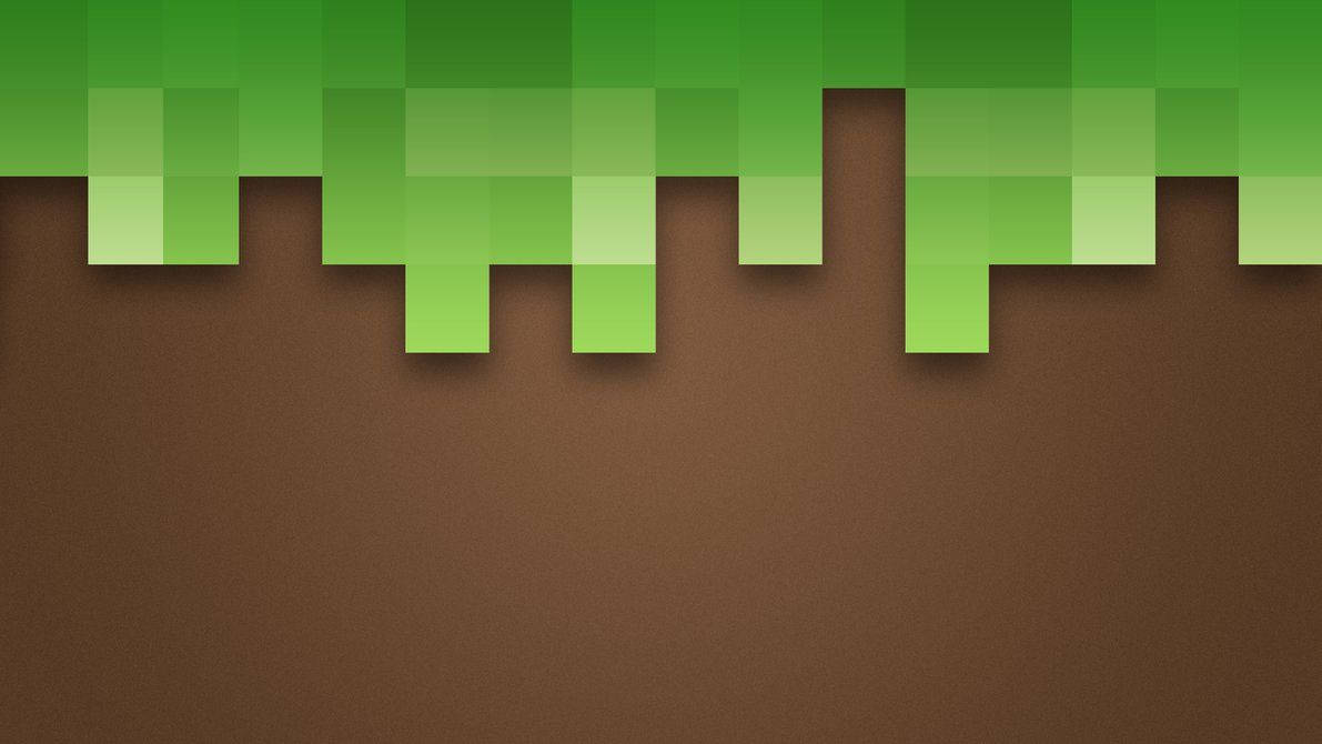 Sanaa angavu na yenye rangi za pikseli kutoka mchezo maarufu wa Minecraft Picha ya Ukuta