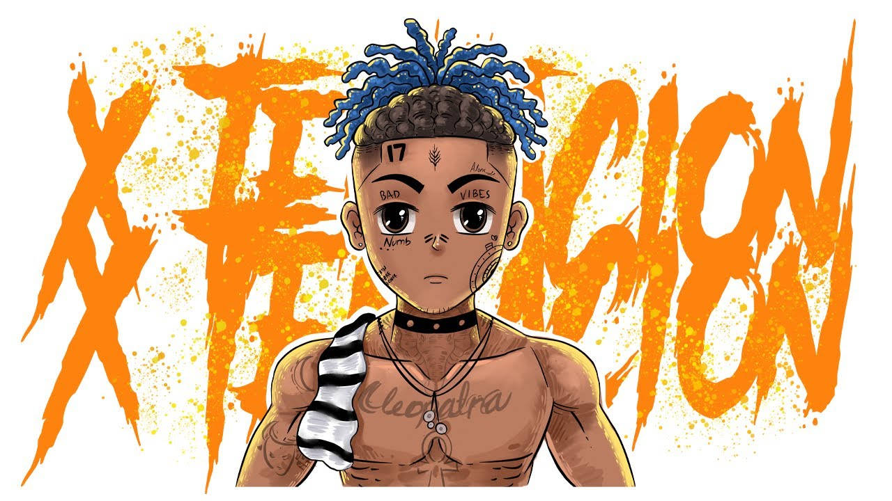 Sanaa Bunifu ya Xxxtentacion ya Anime Picha ya Ukuta