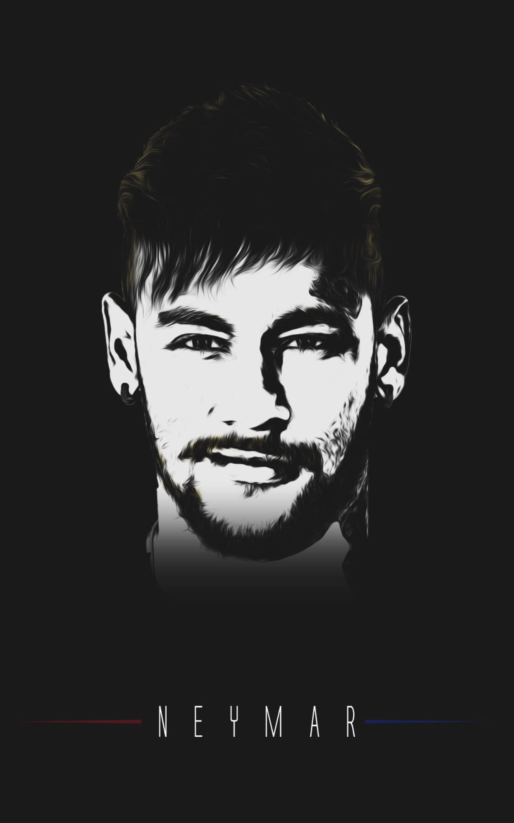 Sanaa Dijitali ya Neymar Jr Picha ya Ukuta