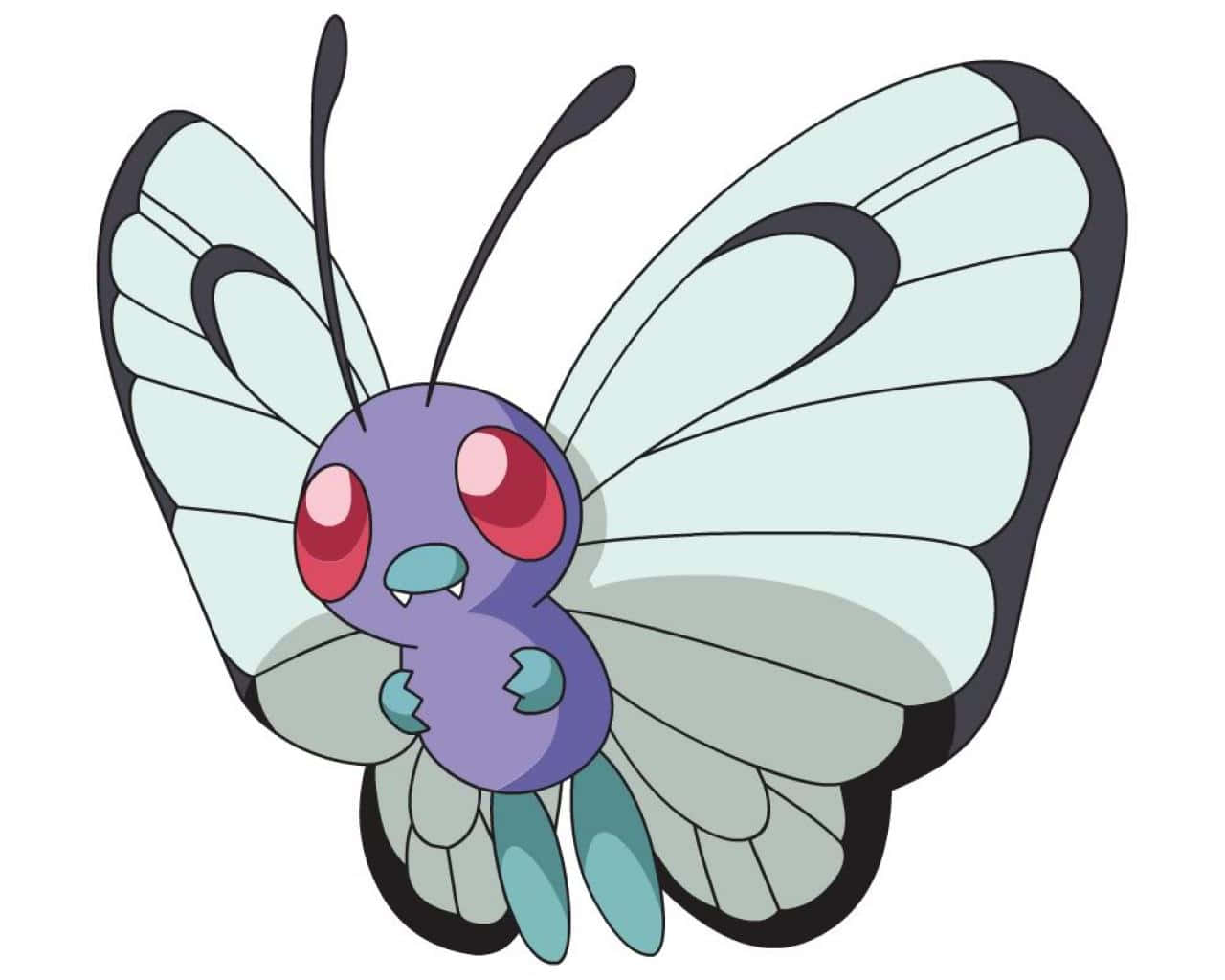 Sanaa Nyeupe ya Butterfree Picha ya Ukuta