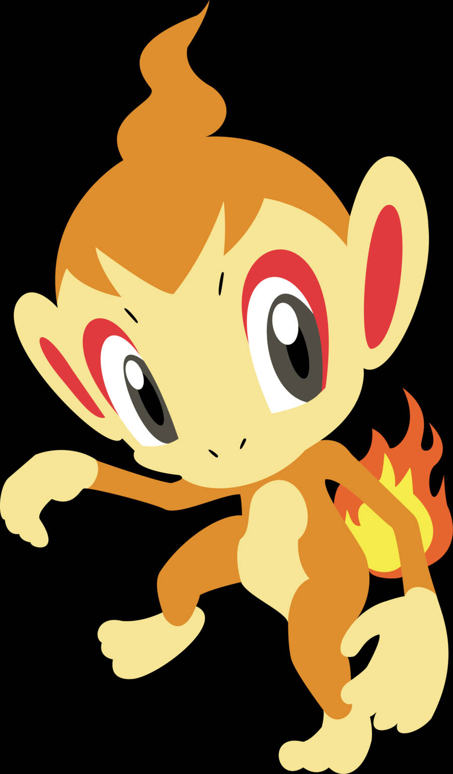 Sanaa Nzuri ya Shabiki ya Pokemon Chimchar Picha ya Ukuta
