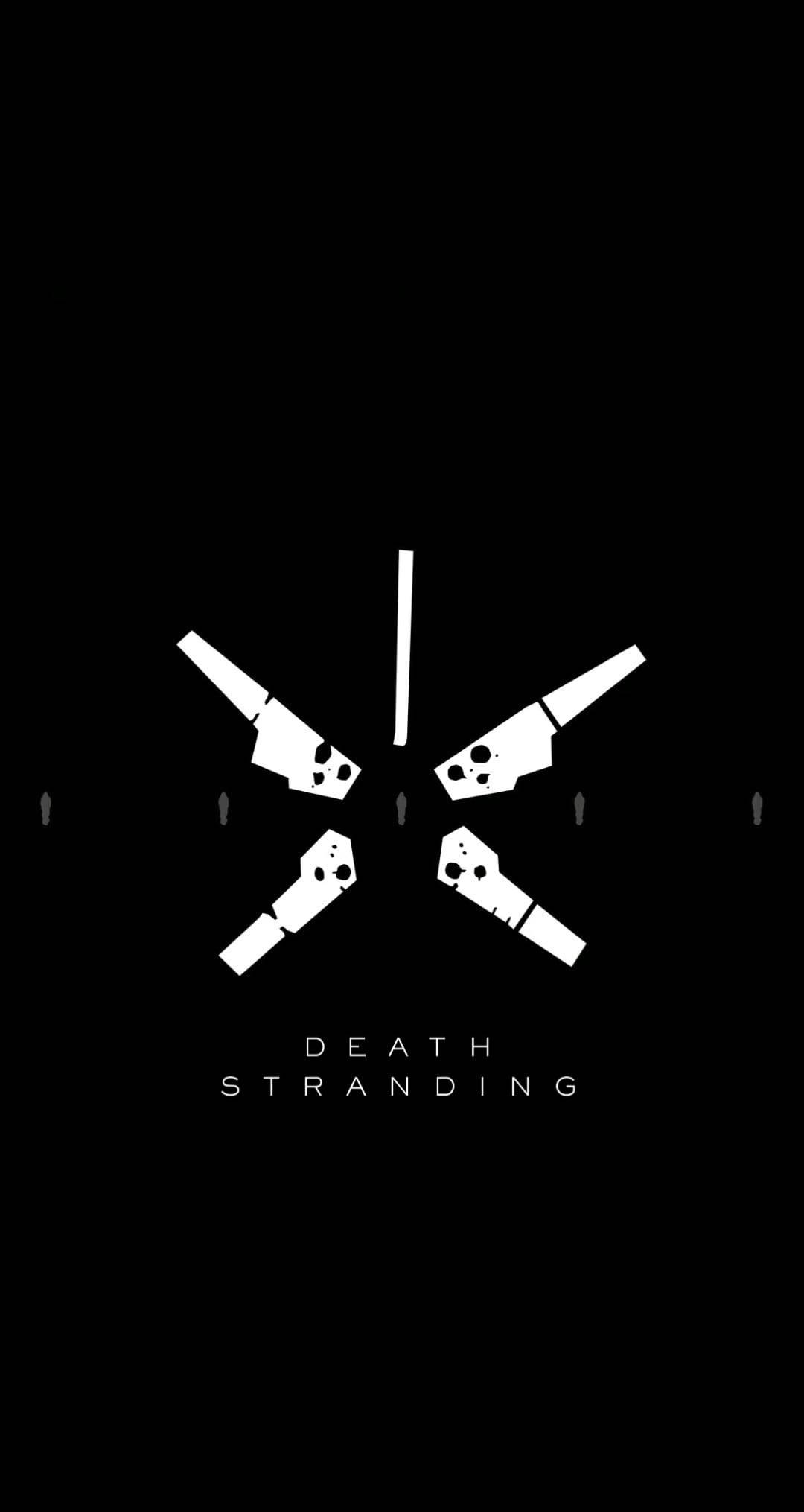 Sanaa Rahisi ya Death Stranding kwa iPhone Picha ya Ukuta