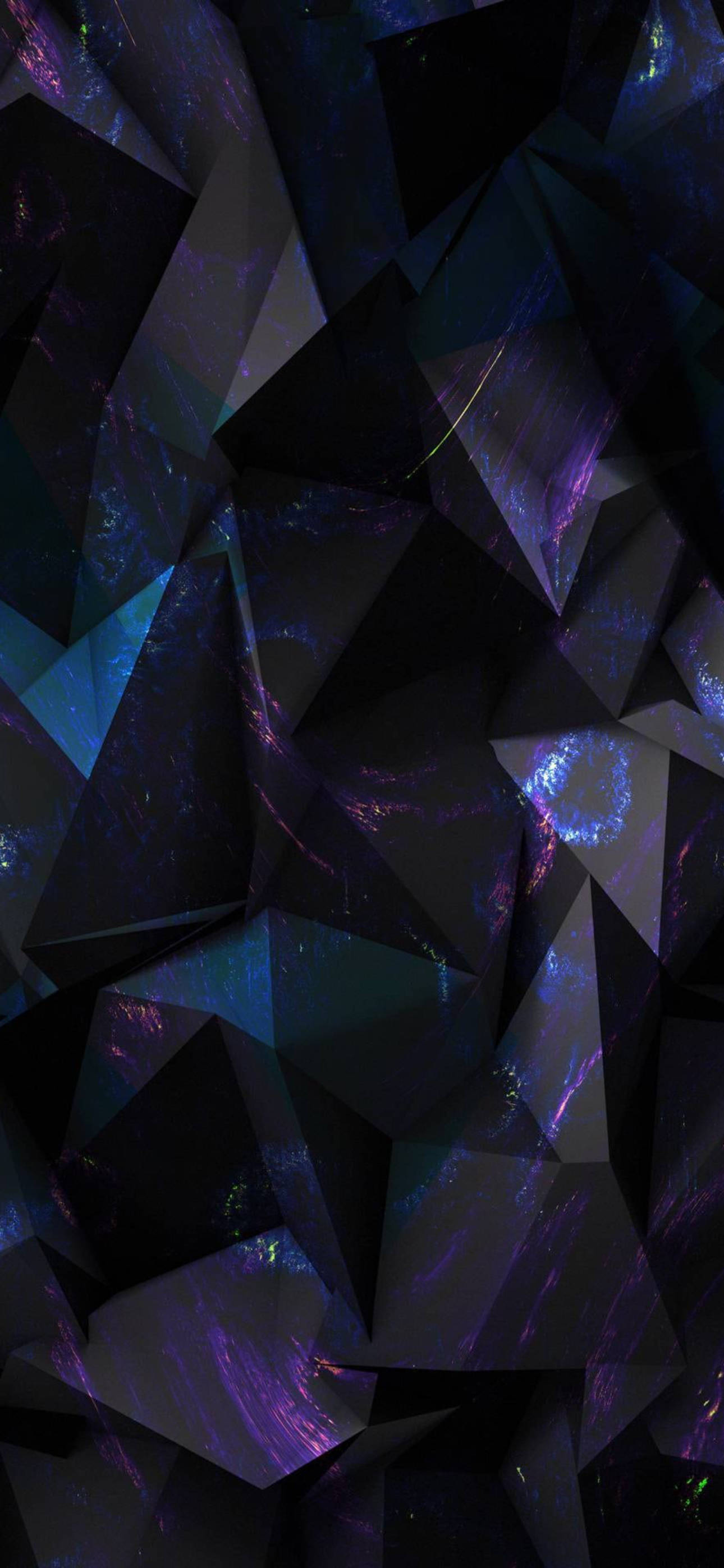 Sanaa ya Aesthetic ya Nyeusi na Purple Shimmering Picha ya Ukuta