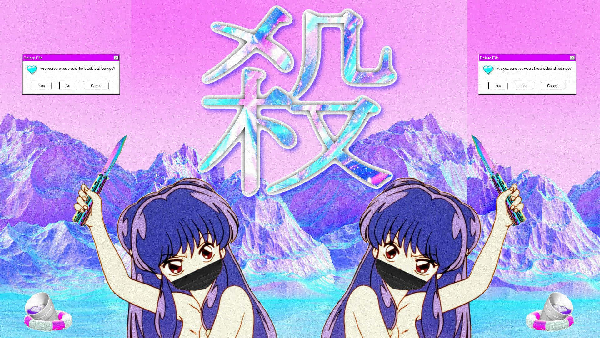Sanaa ya Anime ya Kompyuta ya Meza PFP Aesthetic Picha ya Ukuta