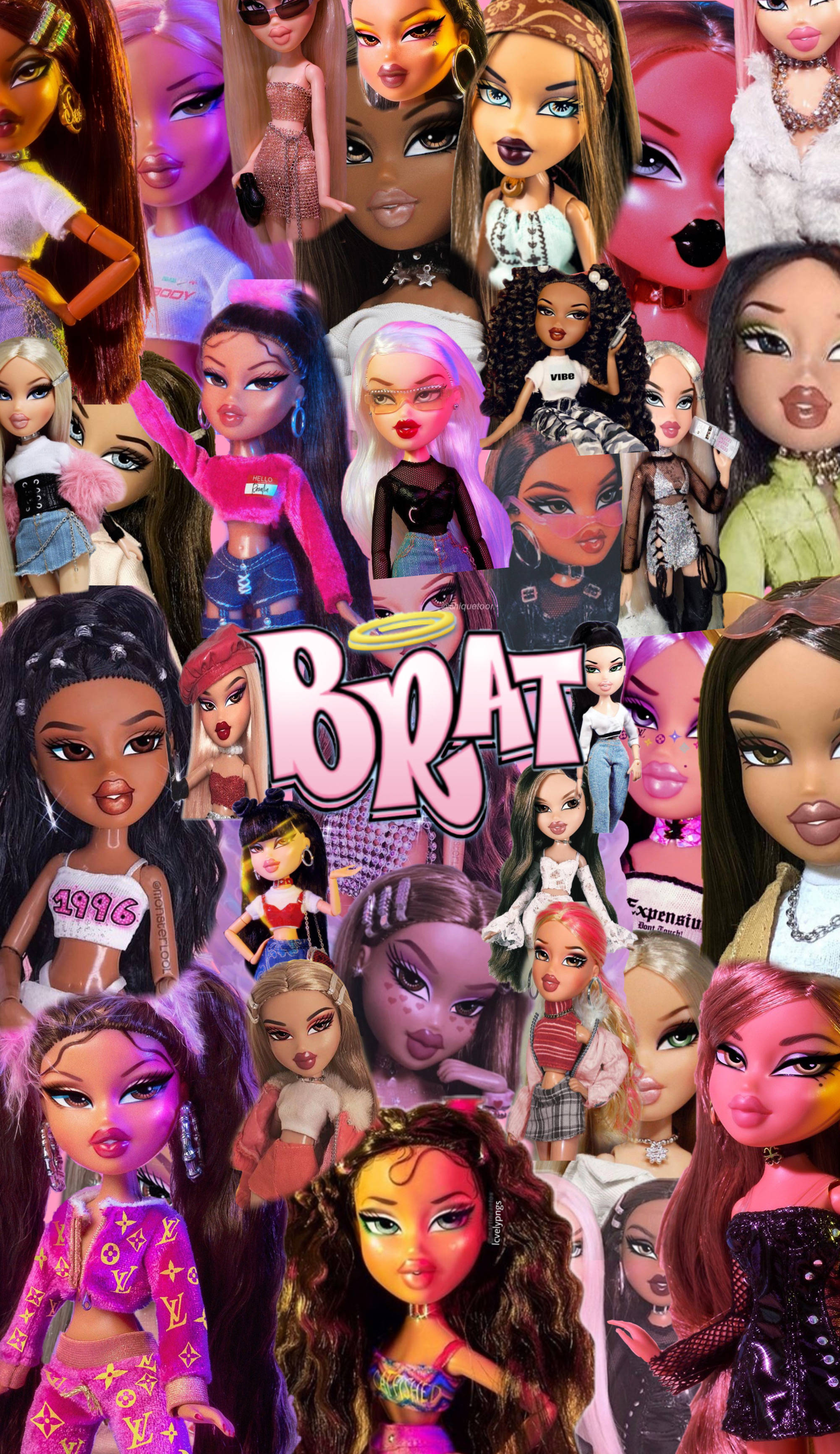 Sanaa ya Bratz Dolls za Mitindo Picha ya Ukuta