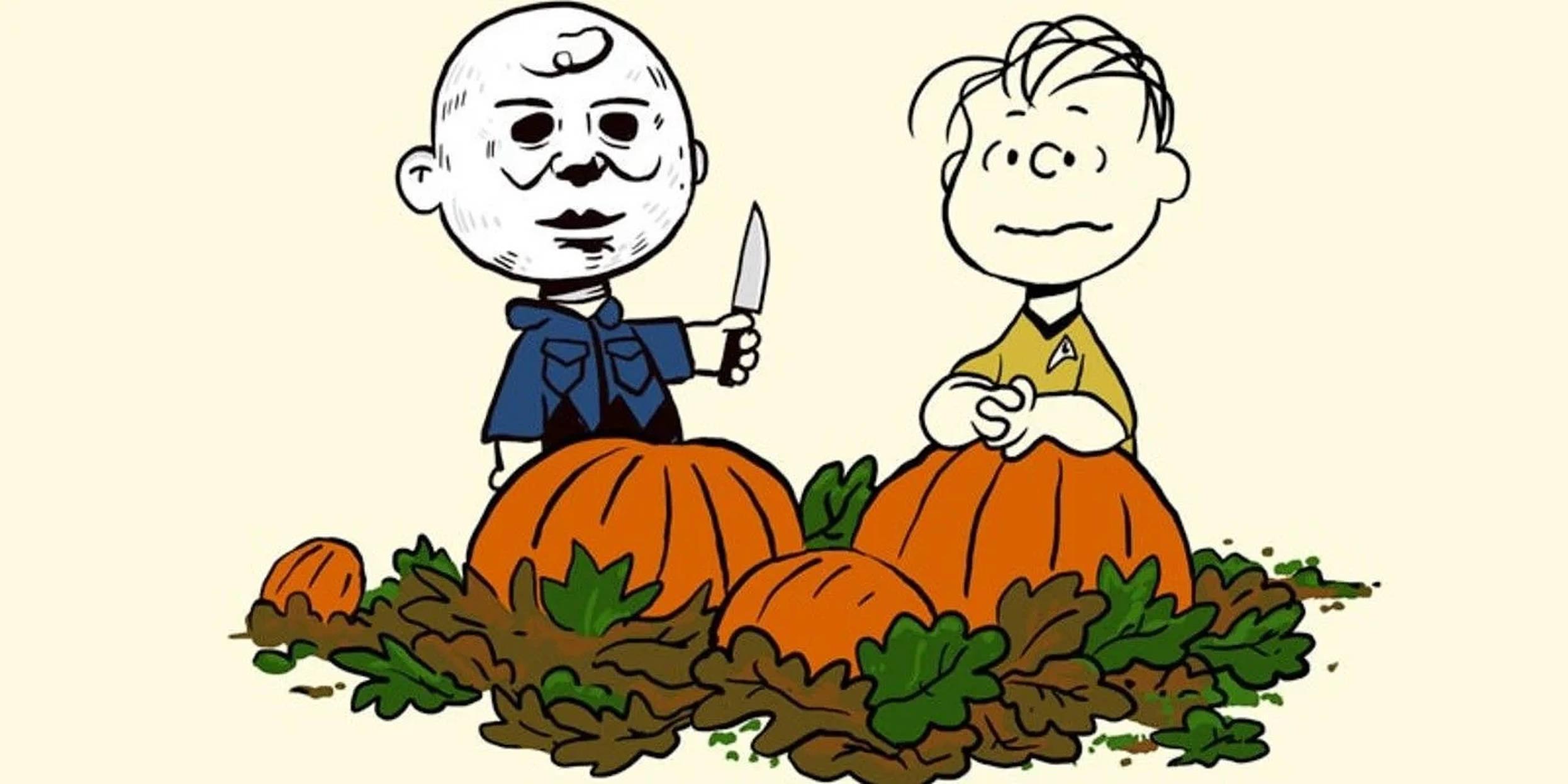 Sanaa ya Charlie Brown na Linus kwa Siku ya Wafu Picha ya Ukuta